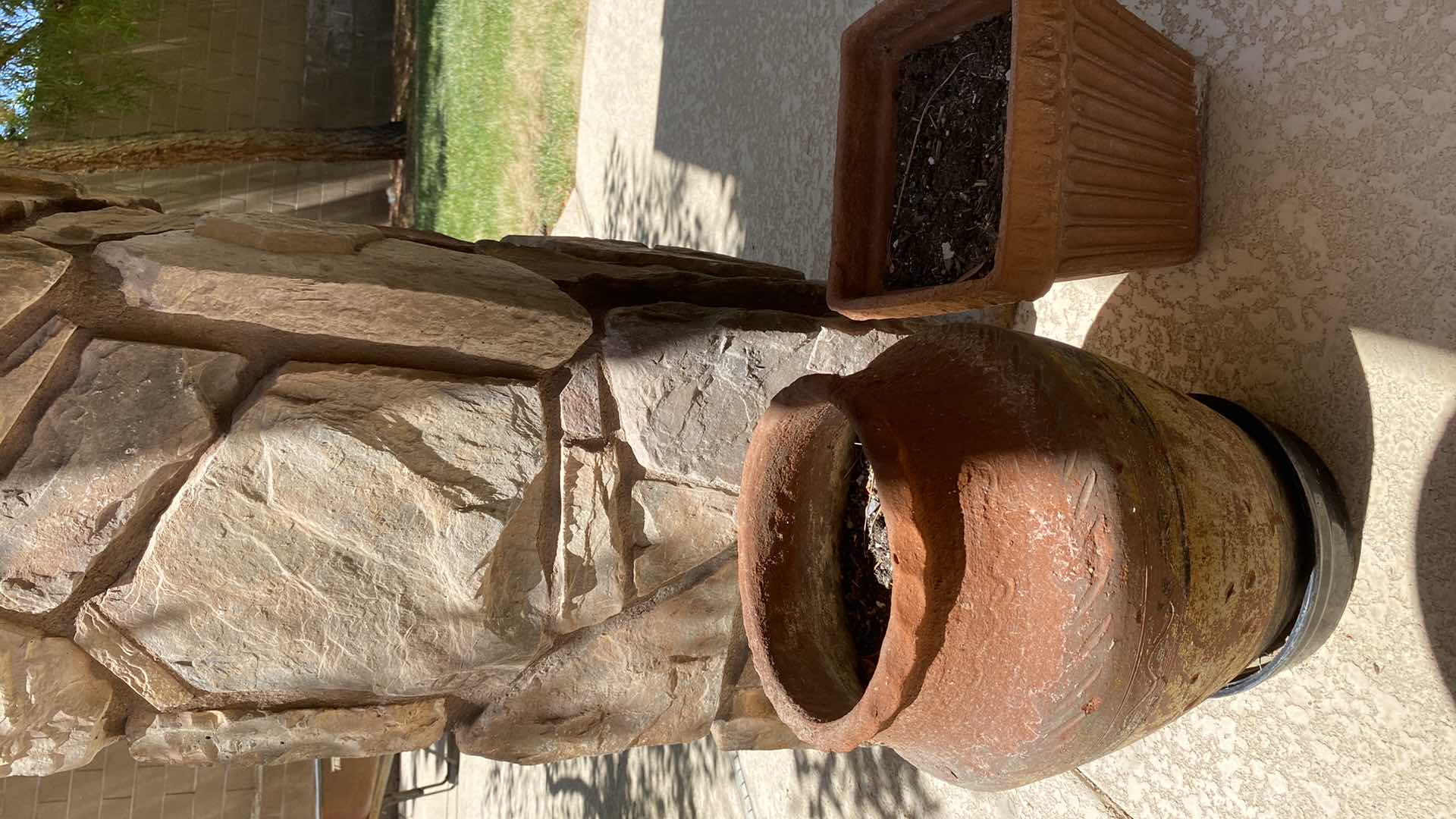 Photo 1 of PAIR OF CLAY POTS LARGEST 12” x 15”