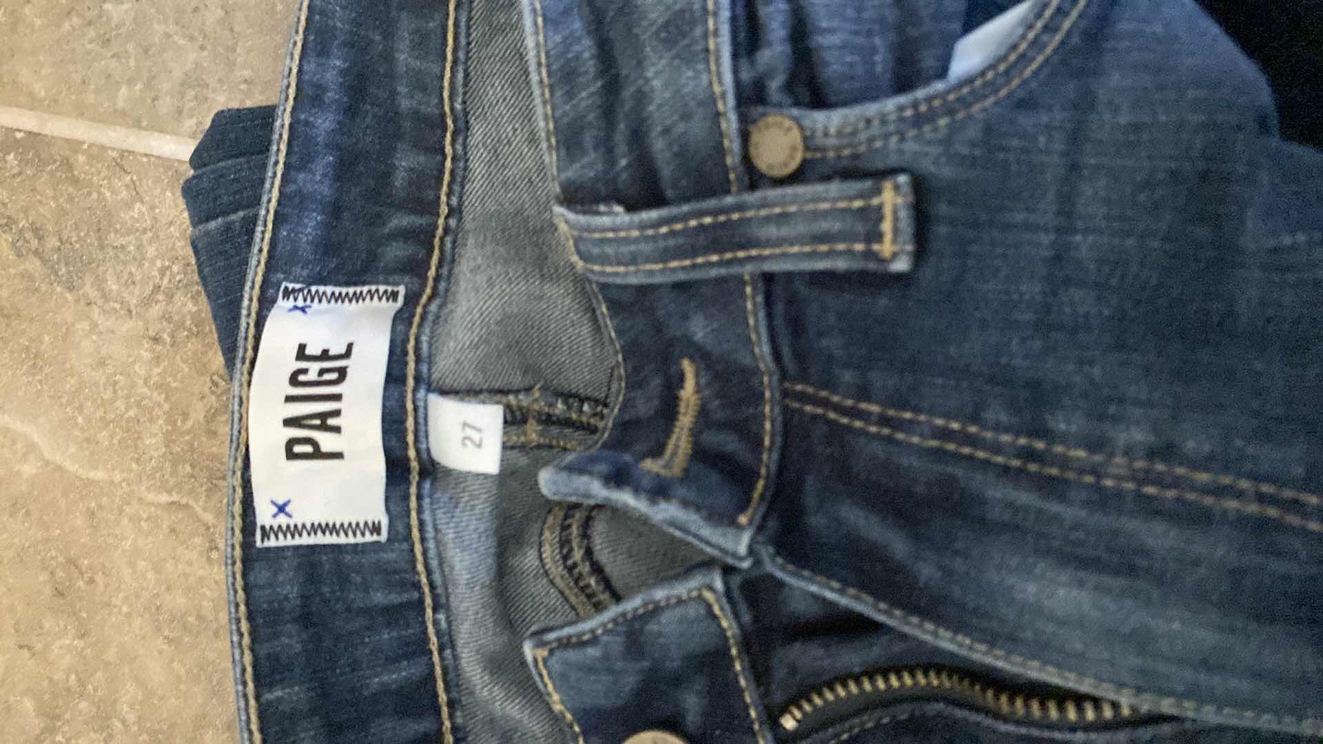 Photo 1 of 8-WOMENS SIZE 27 JEANS PAIGE, 7 FOR ALL MANKIND AND MORE