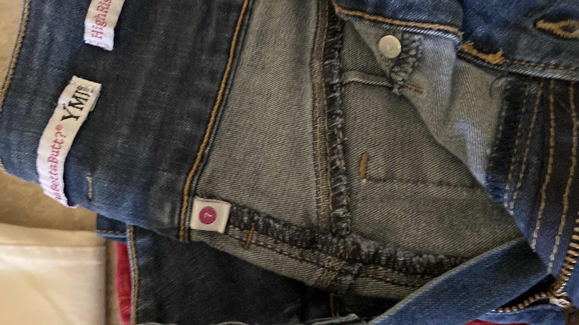 Photo 1 of 5-WOMENS SIZE 7 and 6 JEANS