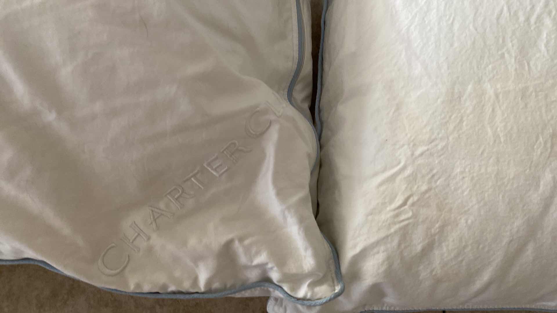 Photo 1 of 2-CHARTER CLUB DOWN PILLOWS STANDARD SIZE