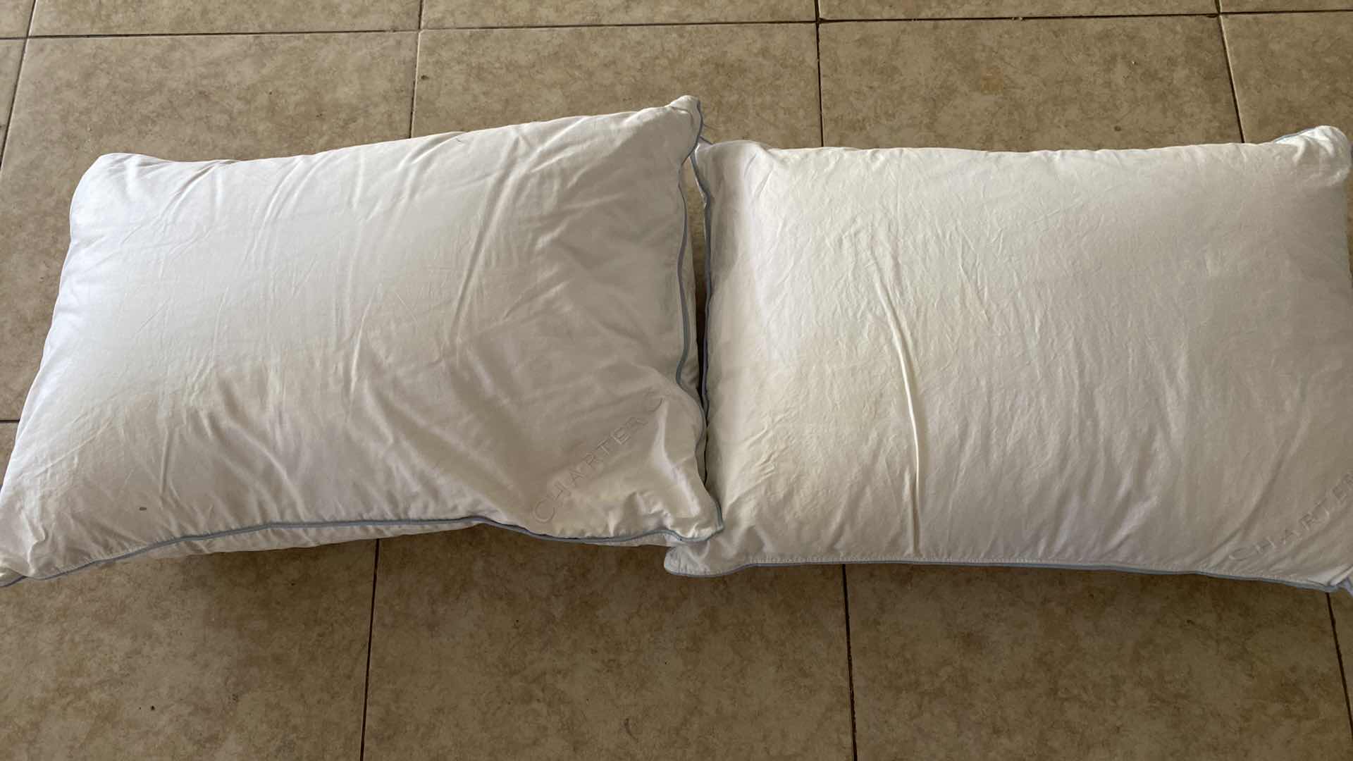 Photo 1 of 2-CHARTER CLUB DOWN PILLOWS STANDARD SIZE