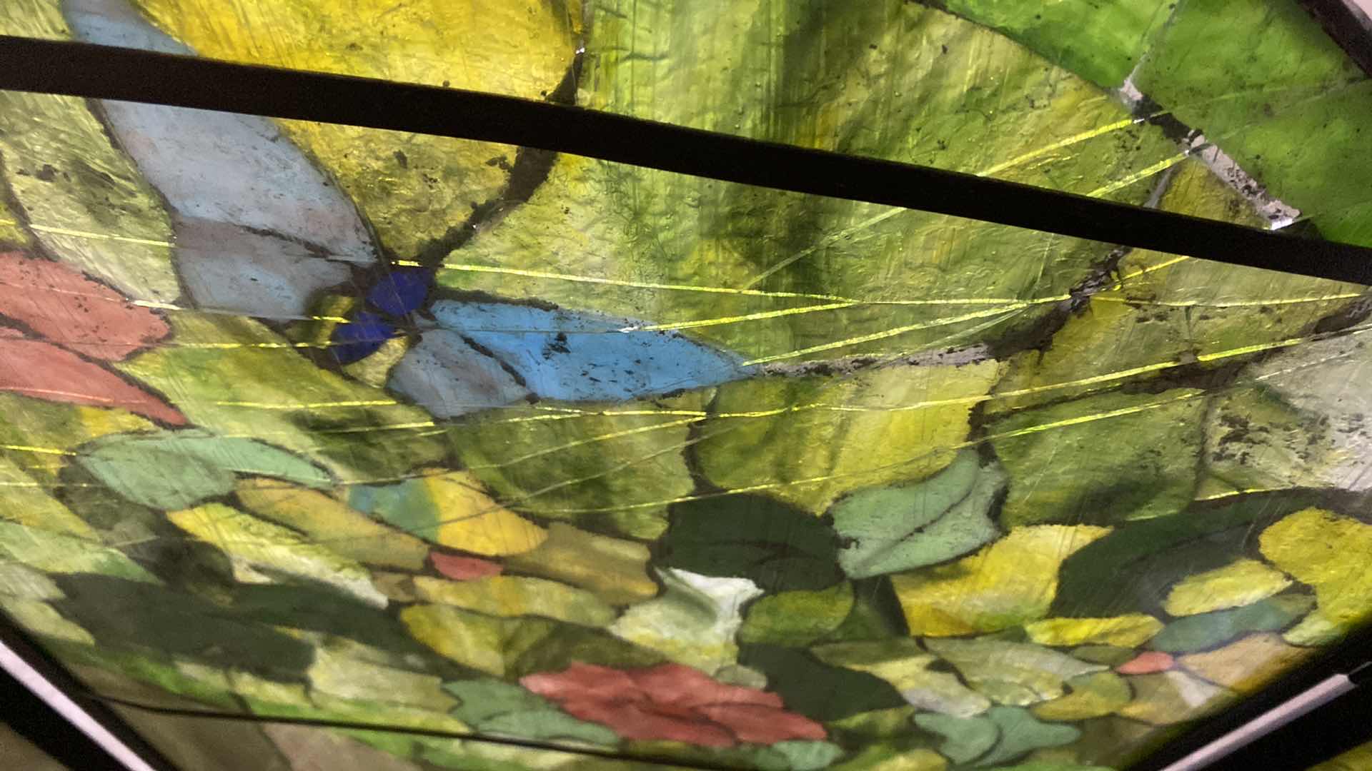 Photo 1 of STAINED GLASS FLORAL  FIRE PLACE SCREEN 40” x 34”