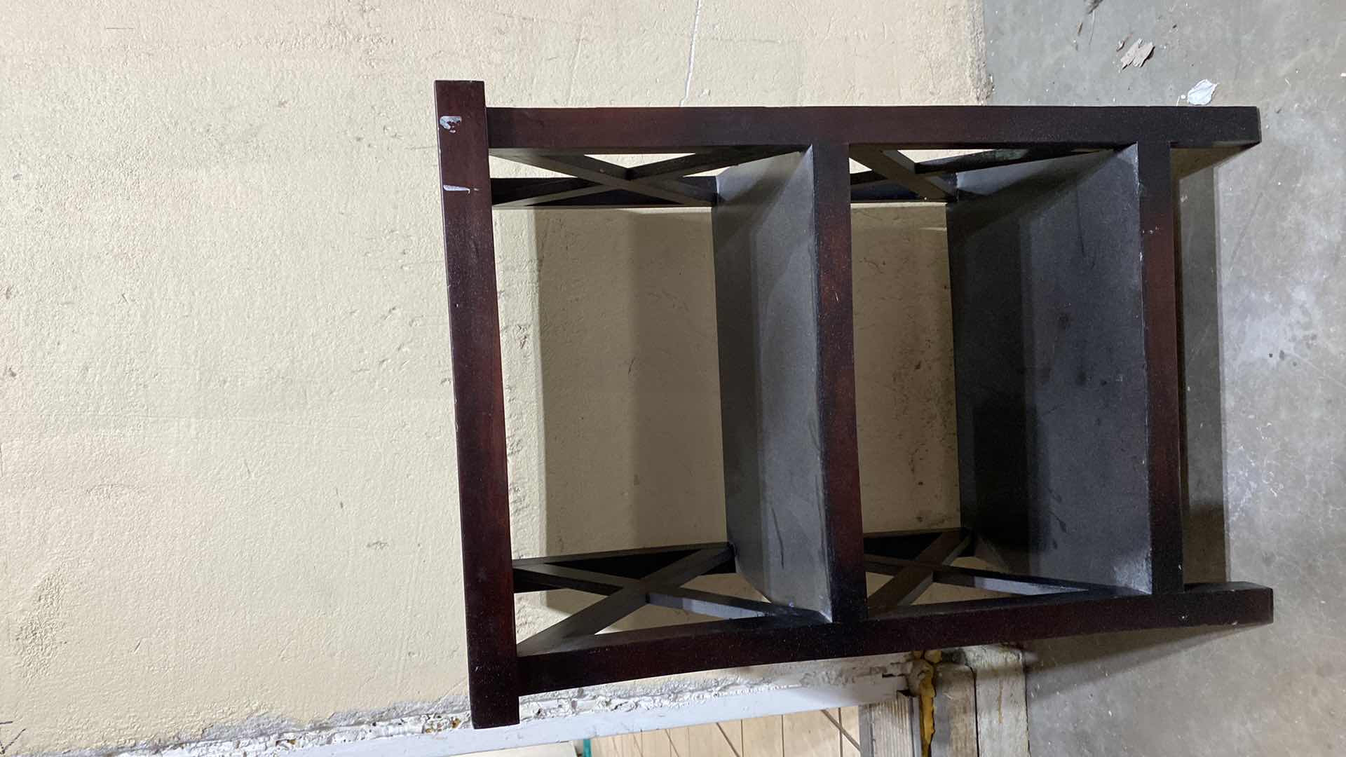 Photo 1 of BLACK TABLE WITH 2 SHELFS 18” x 14” H 26”