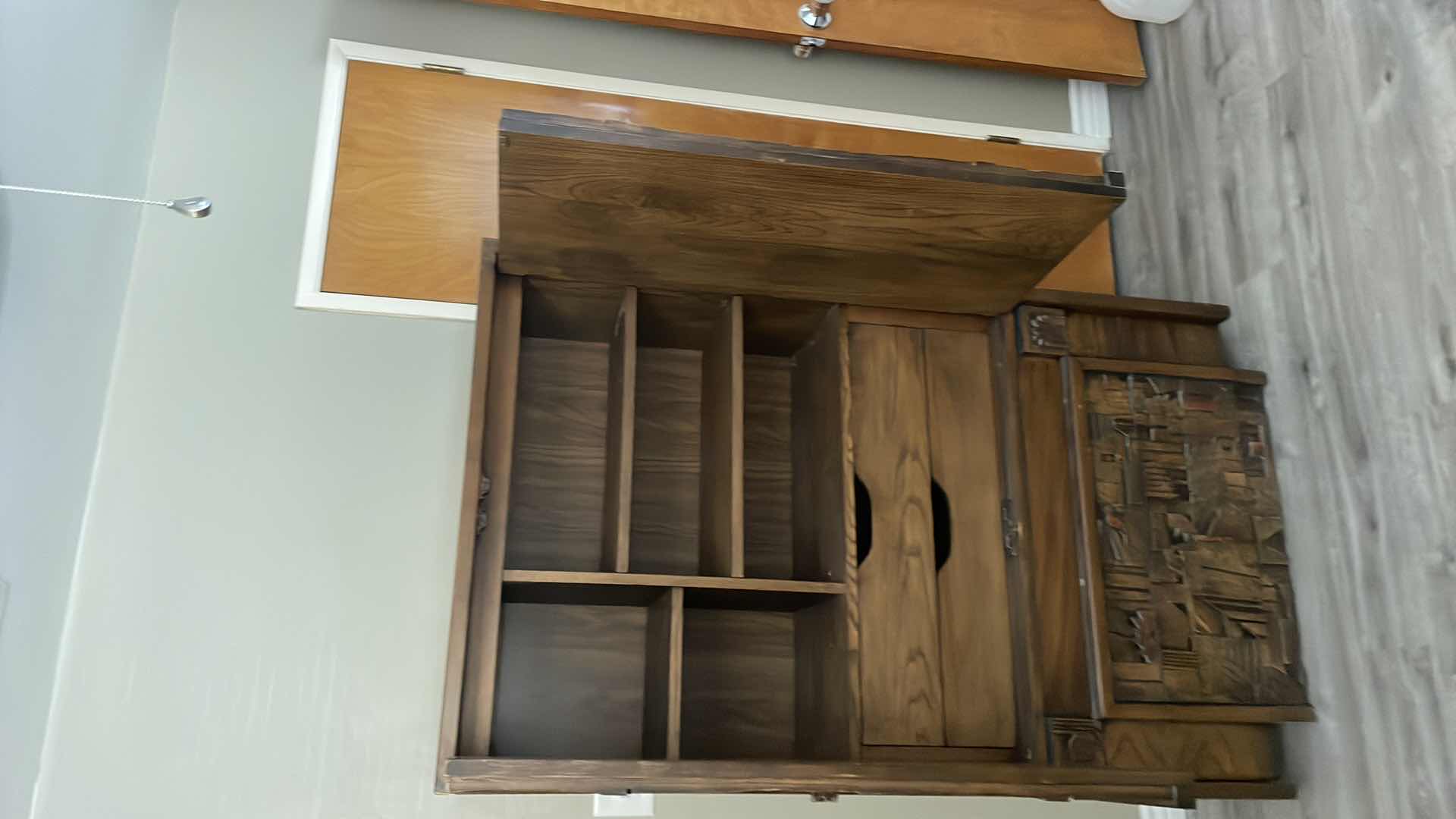 Photo 2 of VINTAGE MID 20TH CENTURY MODERN LANE PUEBLO BY PAUL EVANS BRUTALIST ARMOIRE/WARDROBE 40" × 18" H 66"