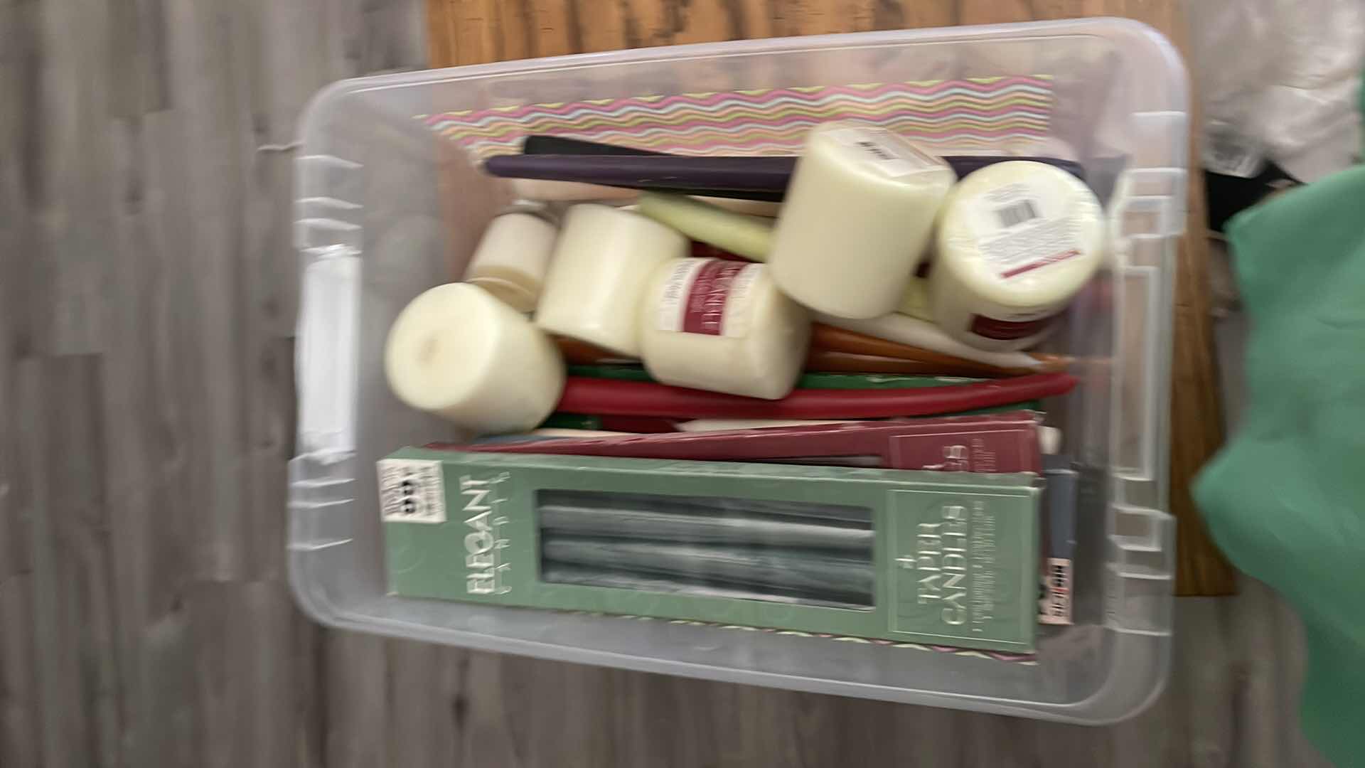 Photo 1 of TOTE OF CANDLES