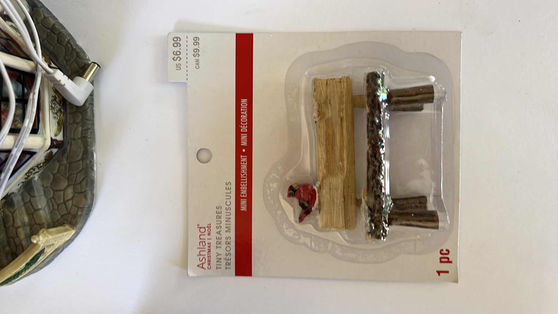 Photo 1 of LARGE TOTE WITH CHRISTMAS VILLAGE LIGHT UP HOUSES TALLEST 14”