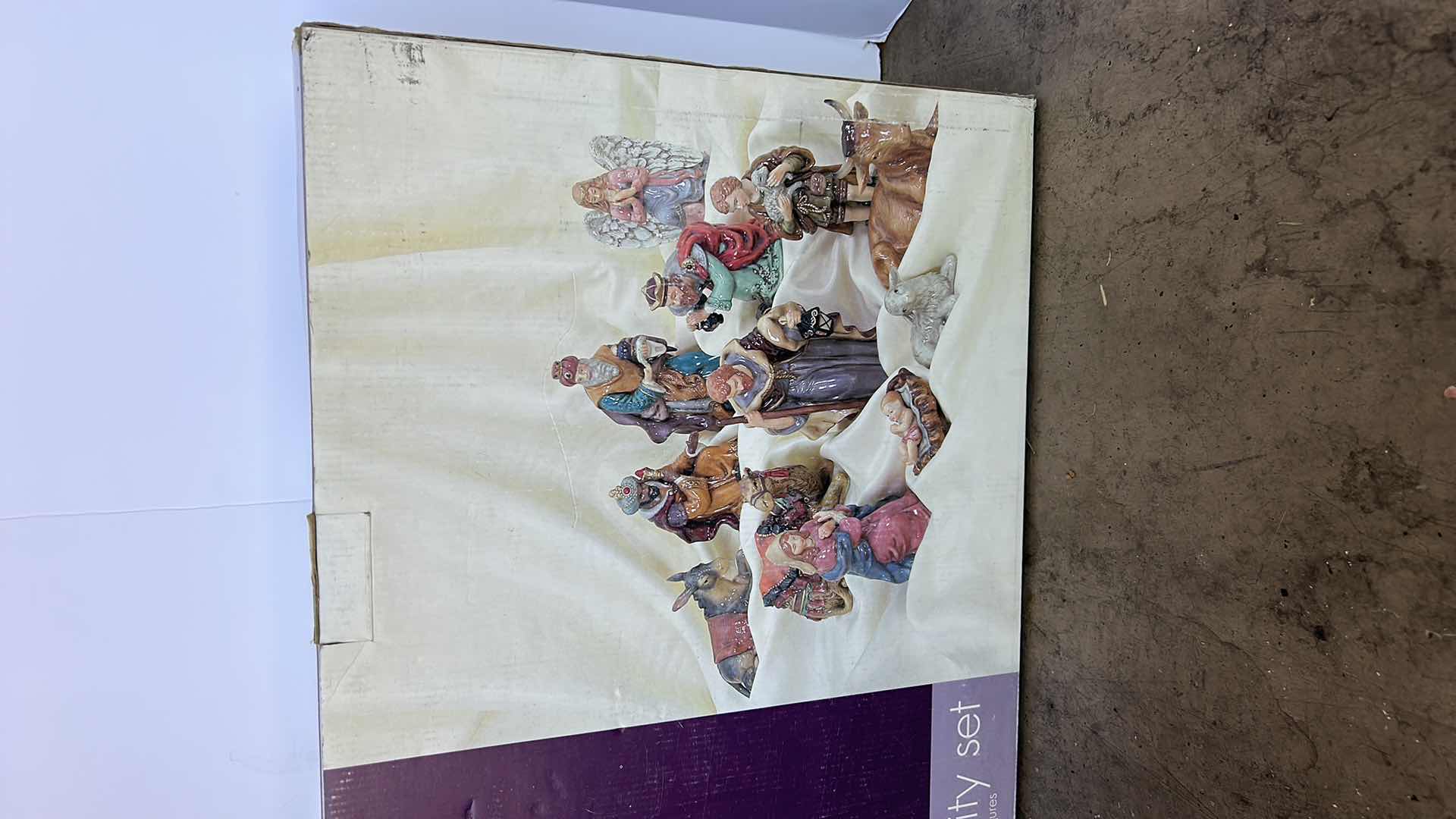 Photo 1 of NATIVITY SET AND WOOD STABLE