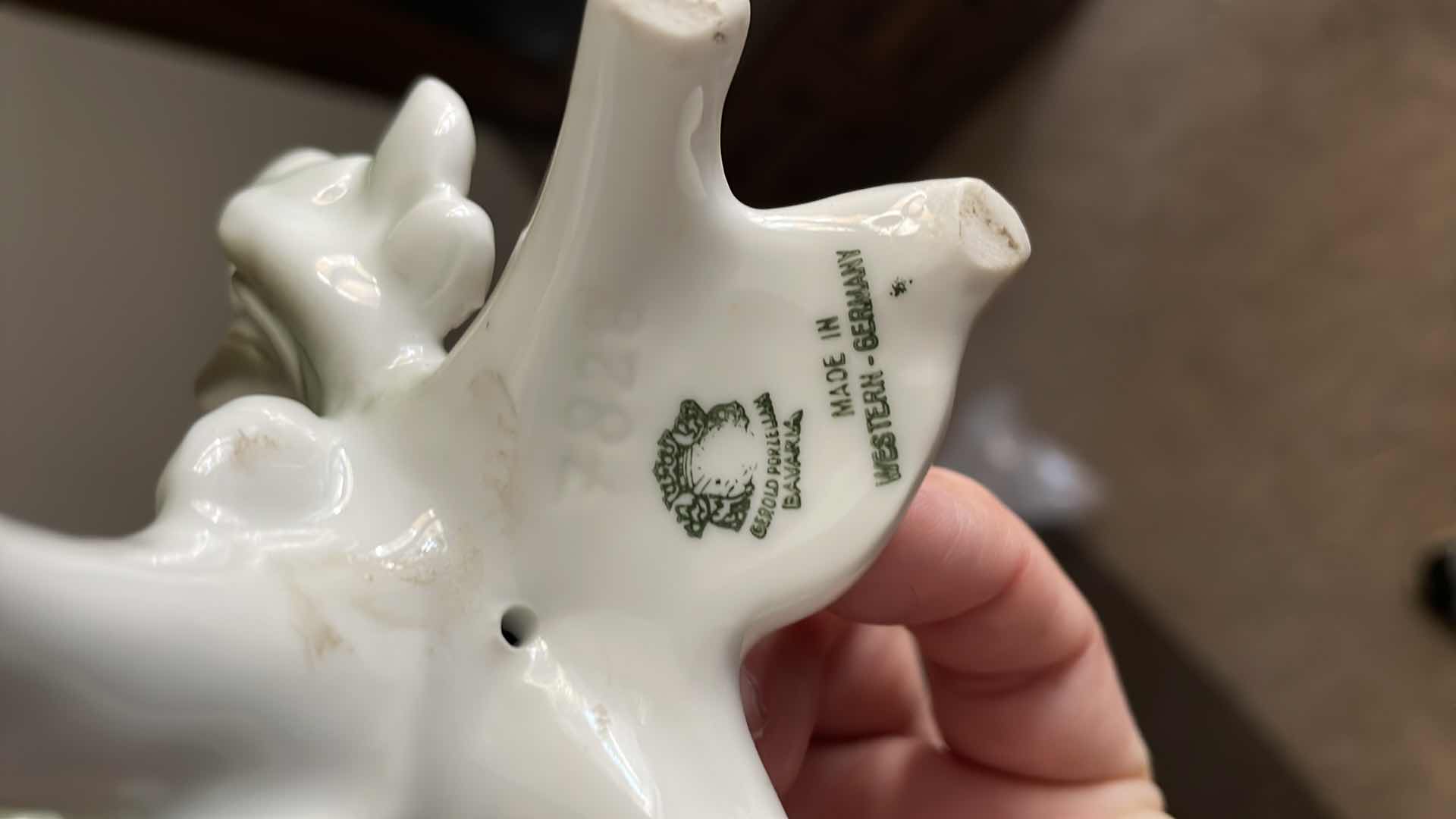 Photo 1 of CERAMIC BIRDS GERMANY 24KT CHOKIN GOLD PLATE