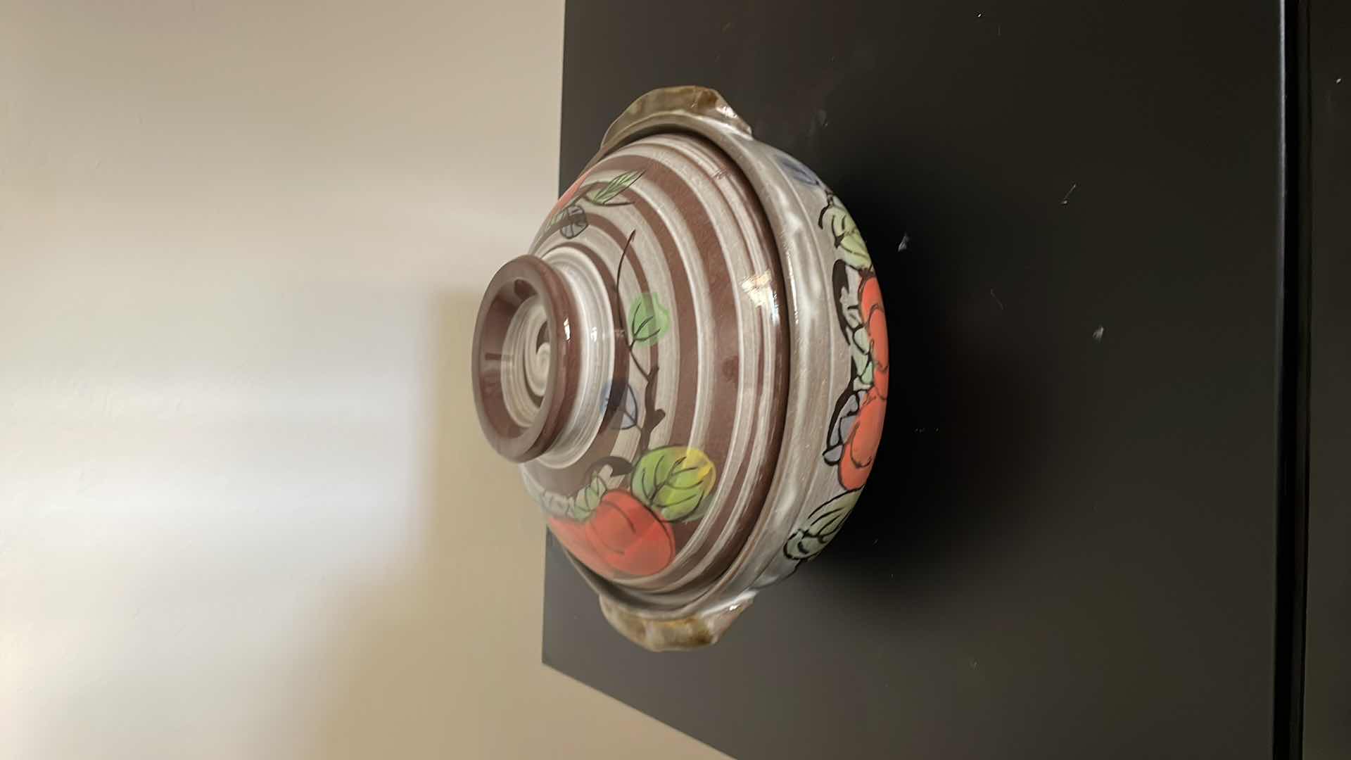 Photo 1 of BROWN CERAMIC SOUP POT