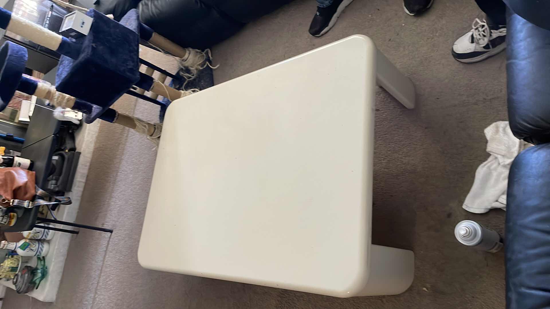 Photo 1 of SHORT COFFEE TABLE WHITE 13”x 48”x 33”