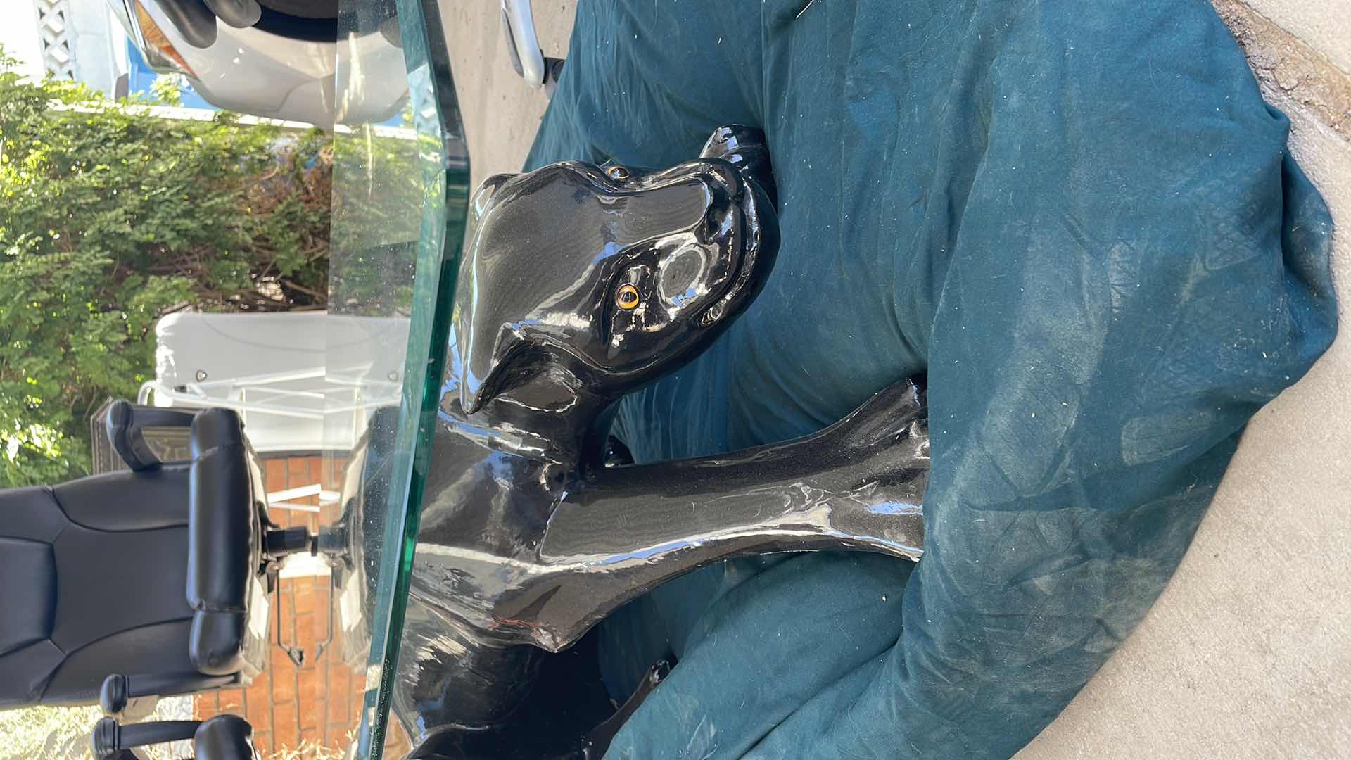 Photo 1 of MID CENTURY MODERN PANTHER COCKTAIL TABLE 52”x26”x11”