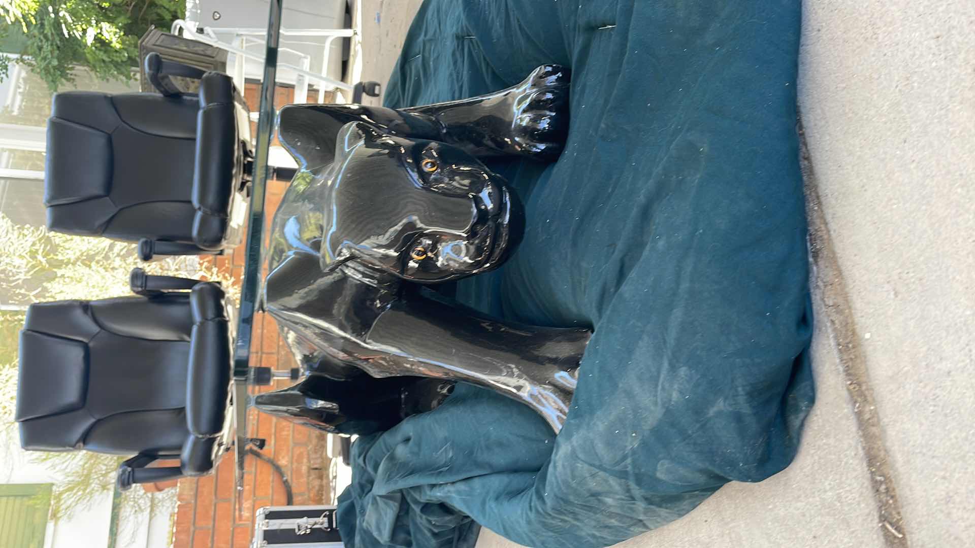 Photo 1 of MID CENTURY MODERN PANTHER COCKTAIL TABLE 52”x26”x11”