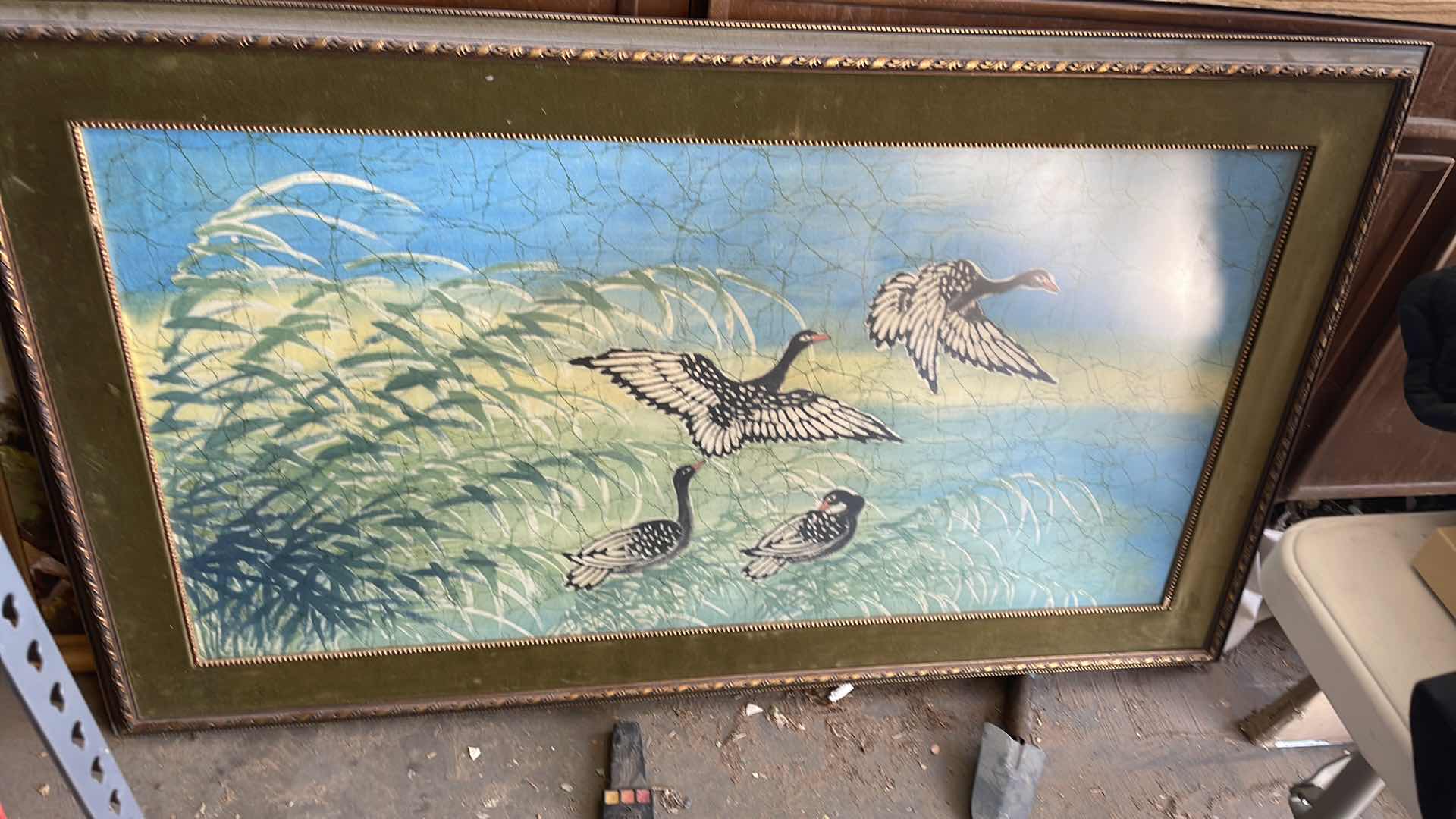 Photo 1 of FRAMED DUCK ART 56”x34”