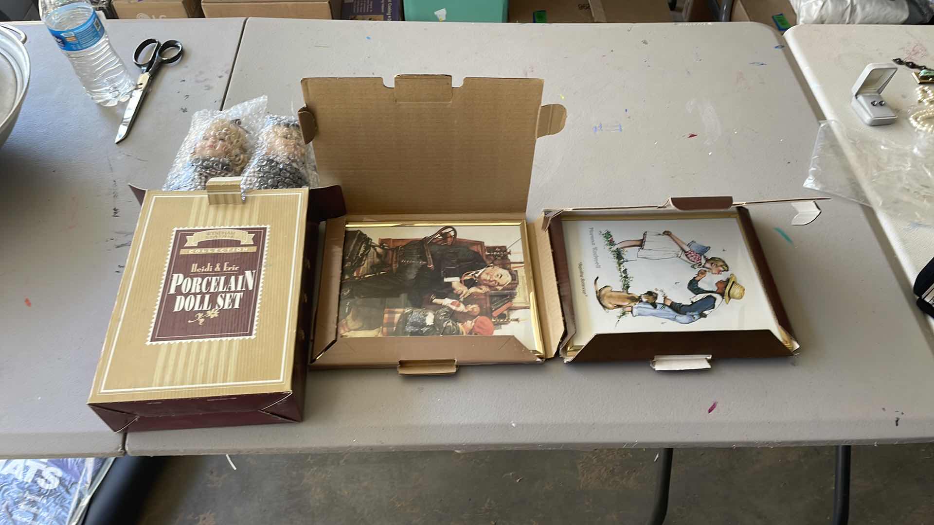Photo 1 of NORMAN ROCKWELL PRINTS AND PORCELAIN DOLLS