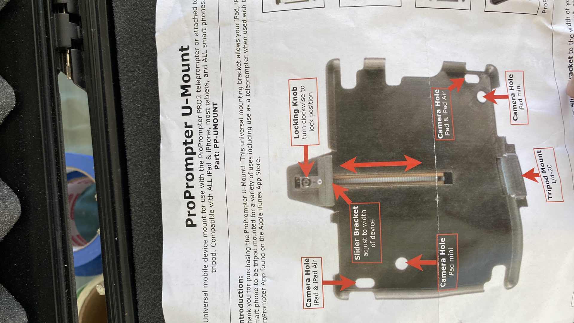 Photo 1 of 15” COLOR LCD FLAT PANEL TELEPROMPTER HEAD FOR FULL SIZE CAMERA FROM STEWART INSTRUMENTS RETAIL $1,075
