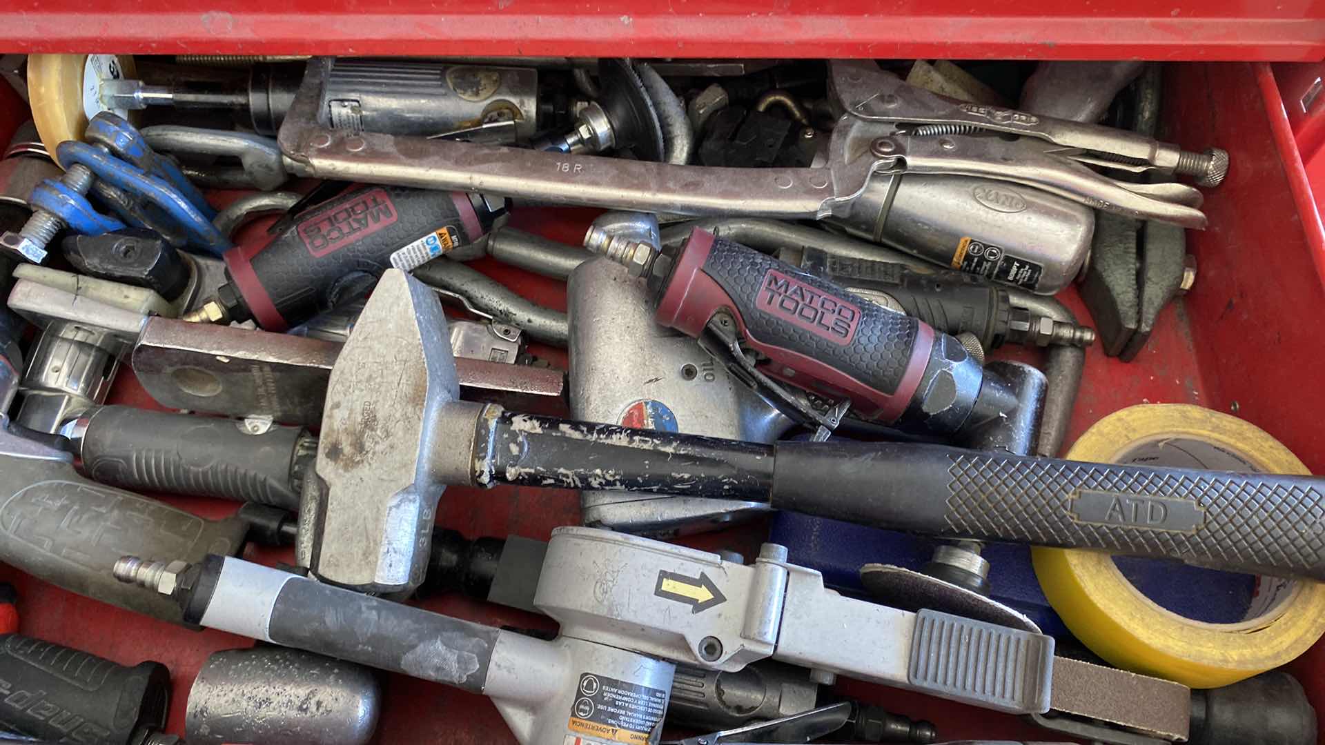 Photo 9 of US GENERAL ROLLING TOOL CART WITH AUTO REPAIR TOOLS