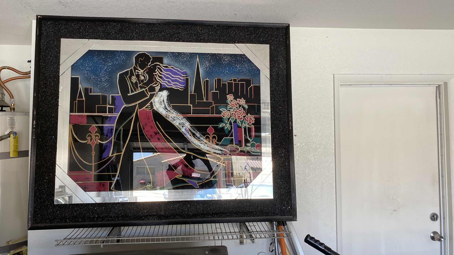 Photo 1 of FRAMED AND MIRRORED SIGNED DANCE ARTWORK 60” x 49”