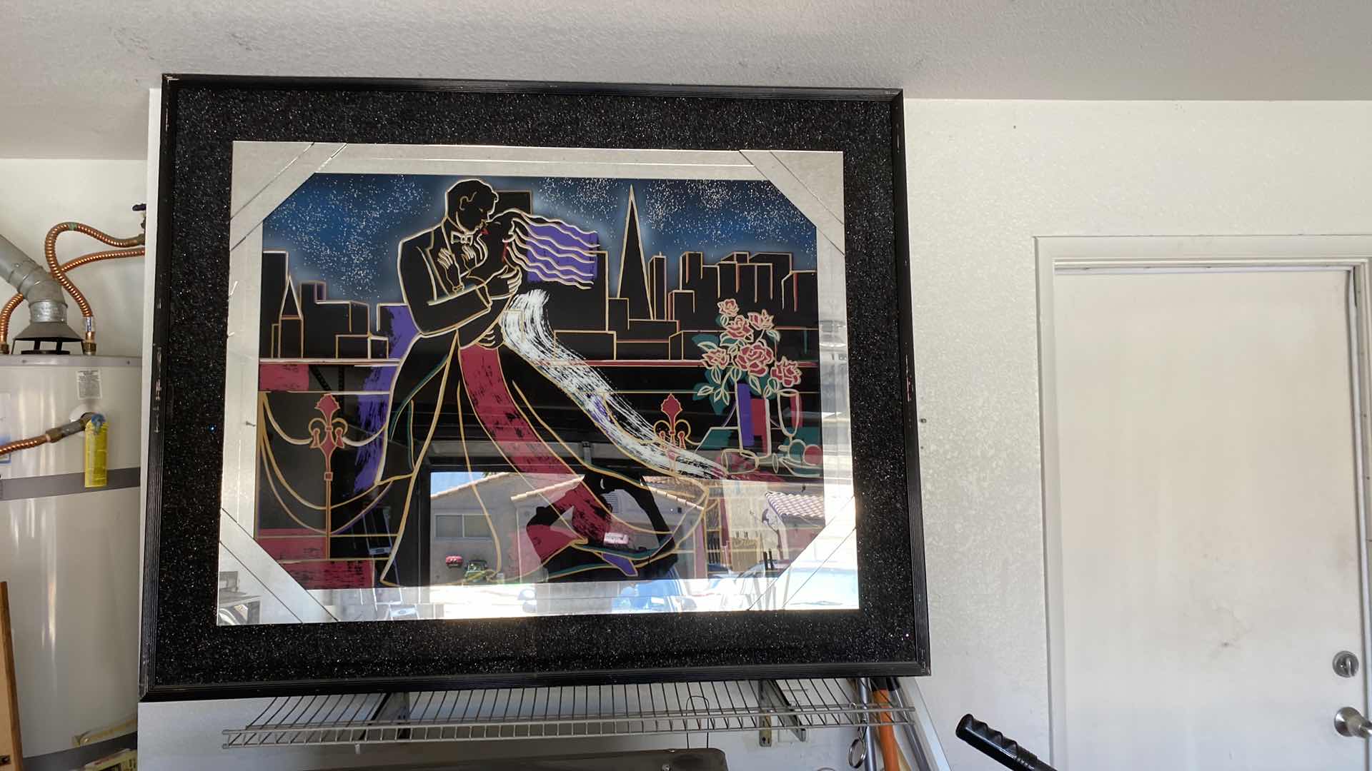 Photo 1 of FRAMED AND MIRRORED SIGNED DANCE ARTWORK 60” x 49”