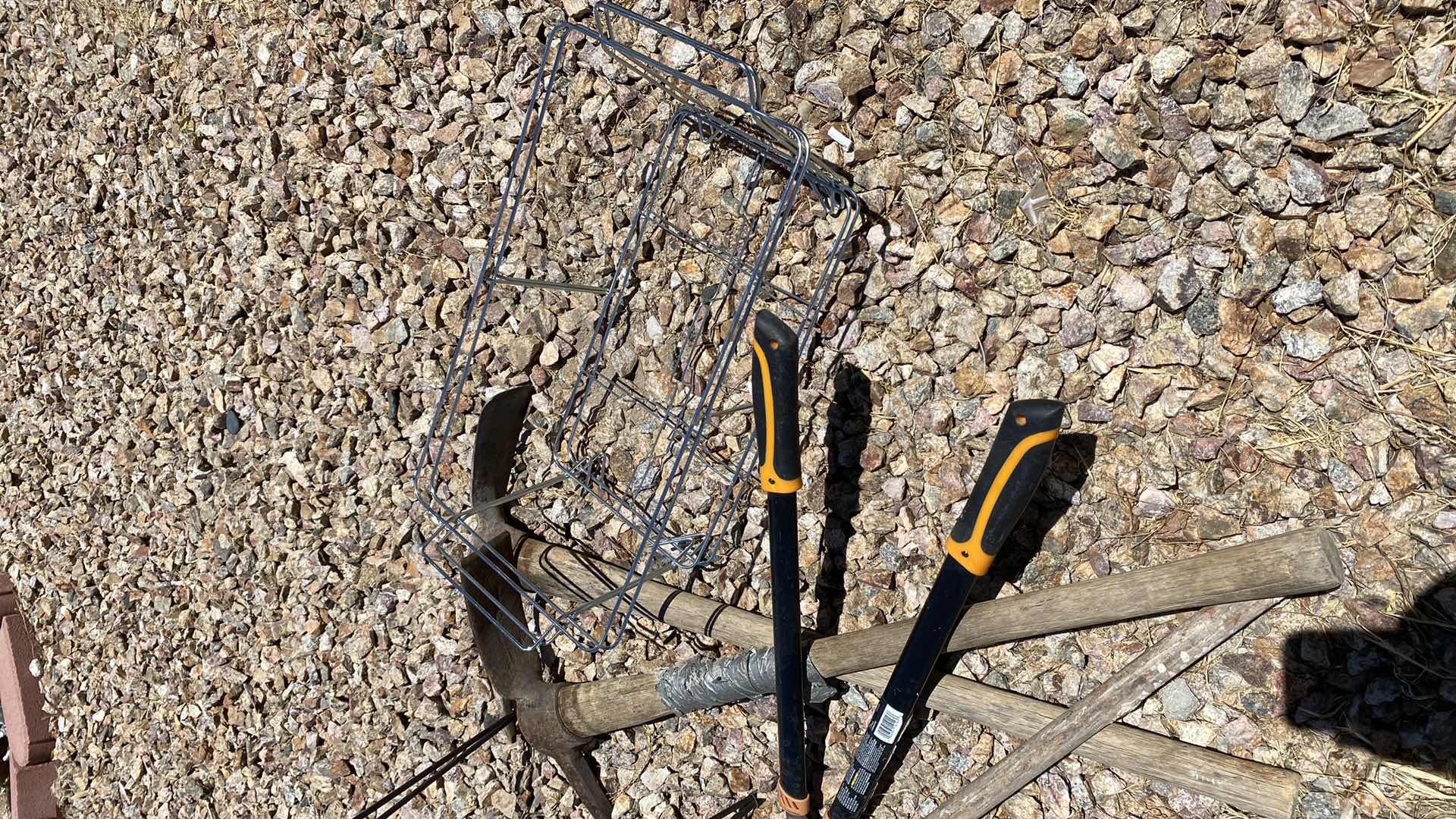 Photo 1 of GARDENING TOOLS PLANT STAND AND BASKET HOLDER