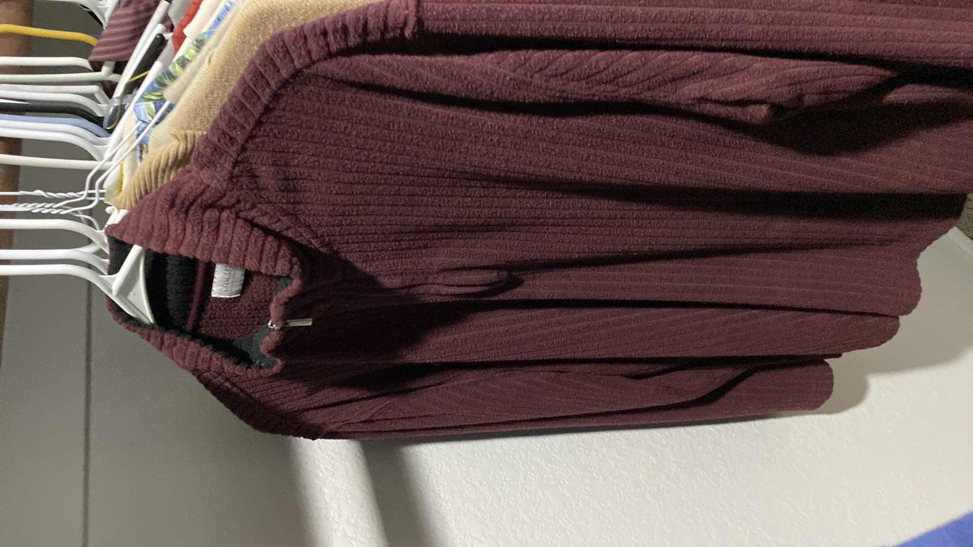 Photo 1 of MEN’S SIZE LARGE SHIRTS AND IRONING BOARD