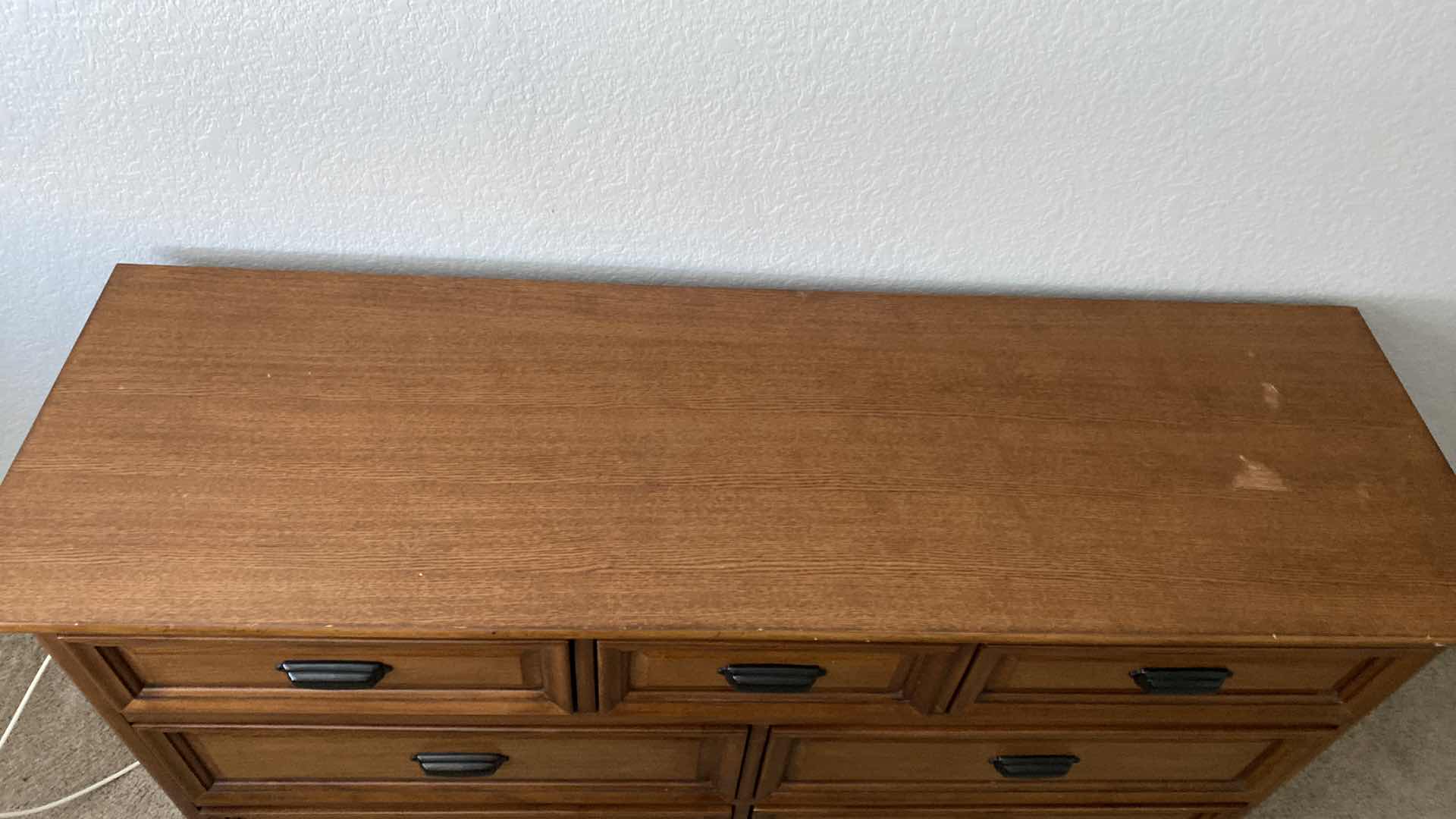 Photo 3 of WOOD 7 DRAWER DRESSER 58” x 18” H 33 1/2”