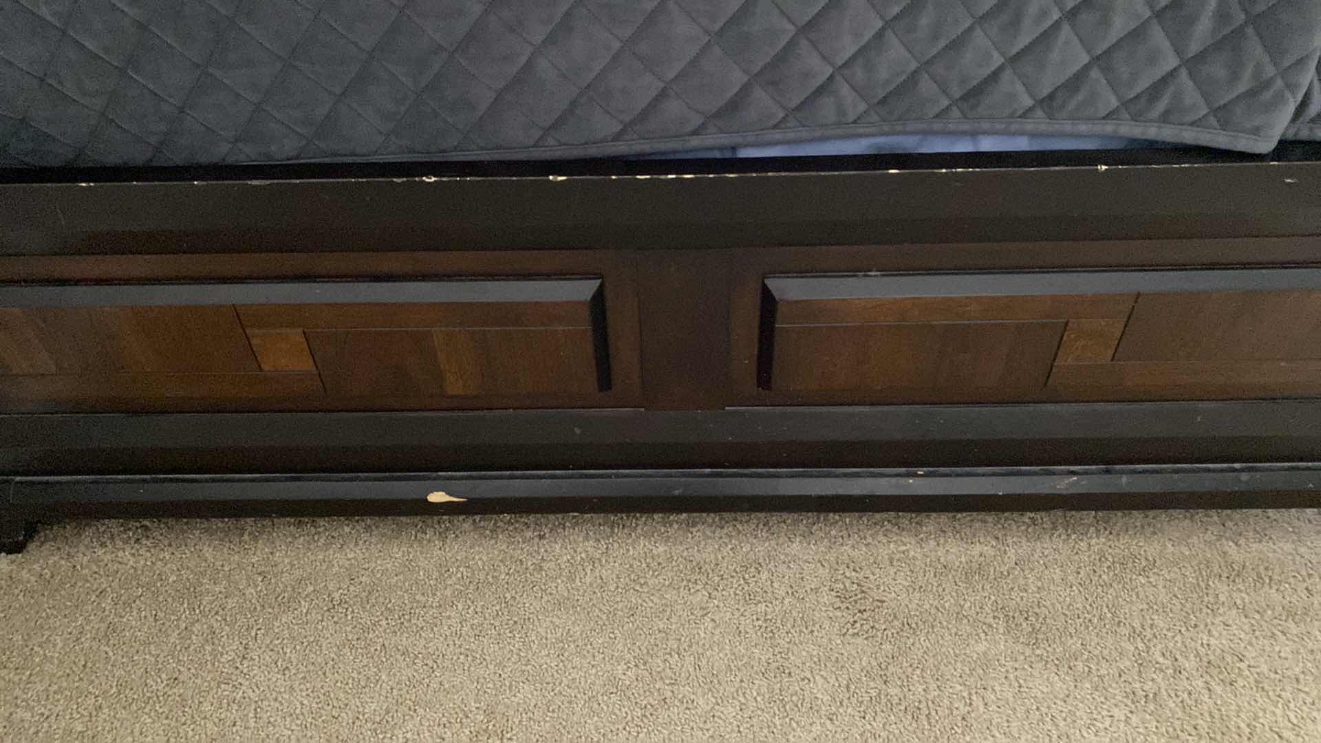 Photo 1 of FULL SIZE BED FRAME WITH BEDDING SERTAPEDIC GRAND MATTRESS AND BOXSPRING 58” X 80” H 54”