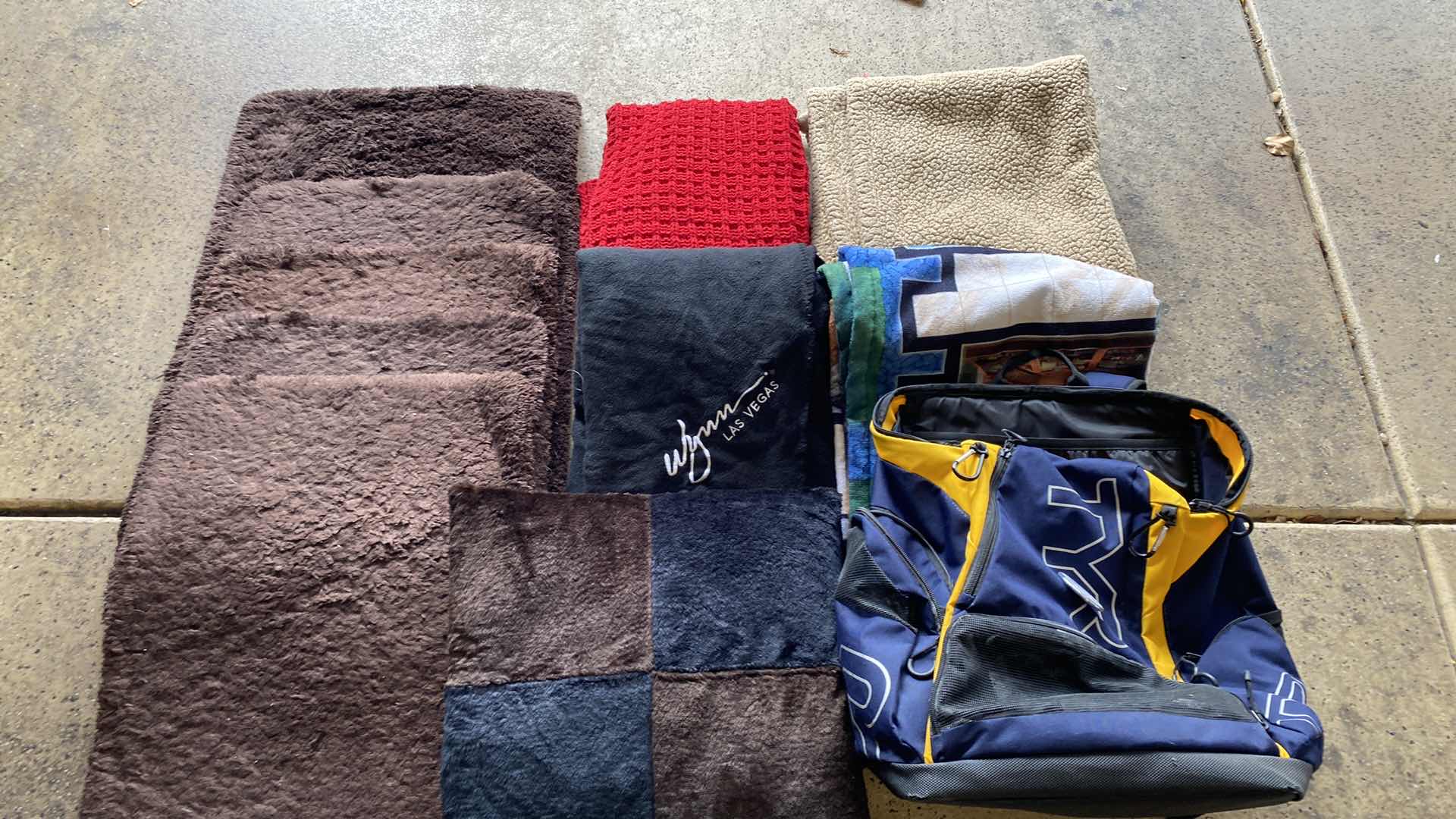 Photo 1 of ASSORTMENT HOME GOODS-THROWS, RUGS, BACKPACK