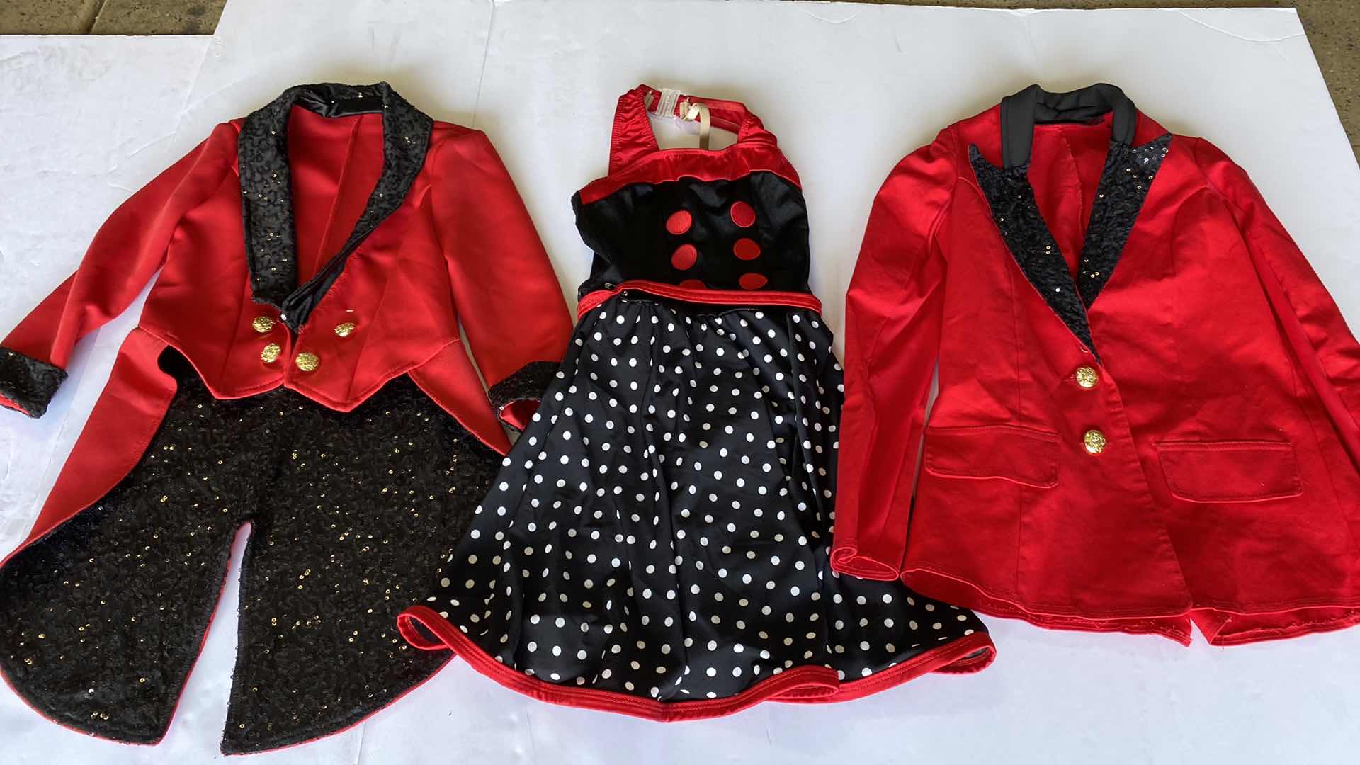 Photo 2 of 3 GIRLS DANCE COSTUMES EST SIZE MED TO LARGE