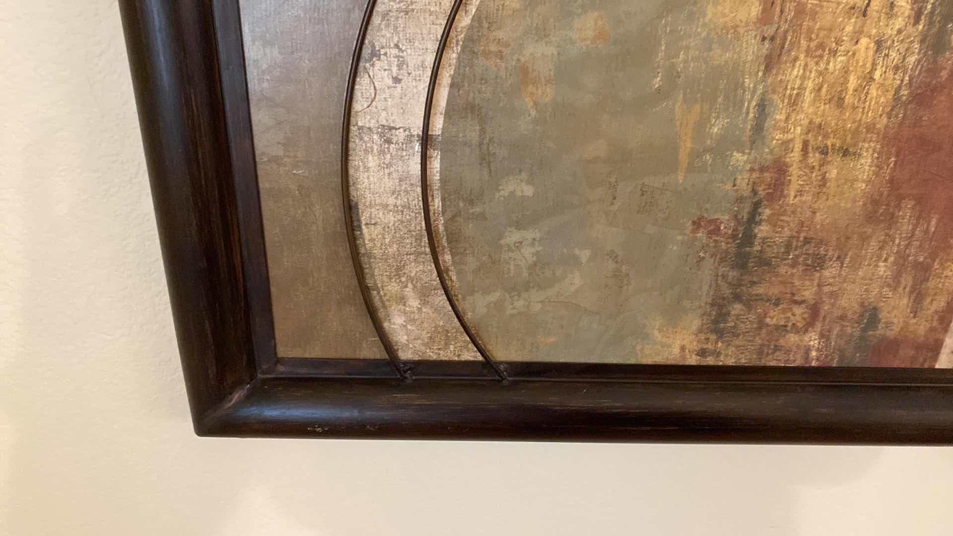 Photo 3 of METAL FRAMED GEOMETRIC ARTWORK 31” x 31”