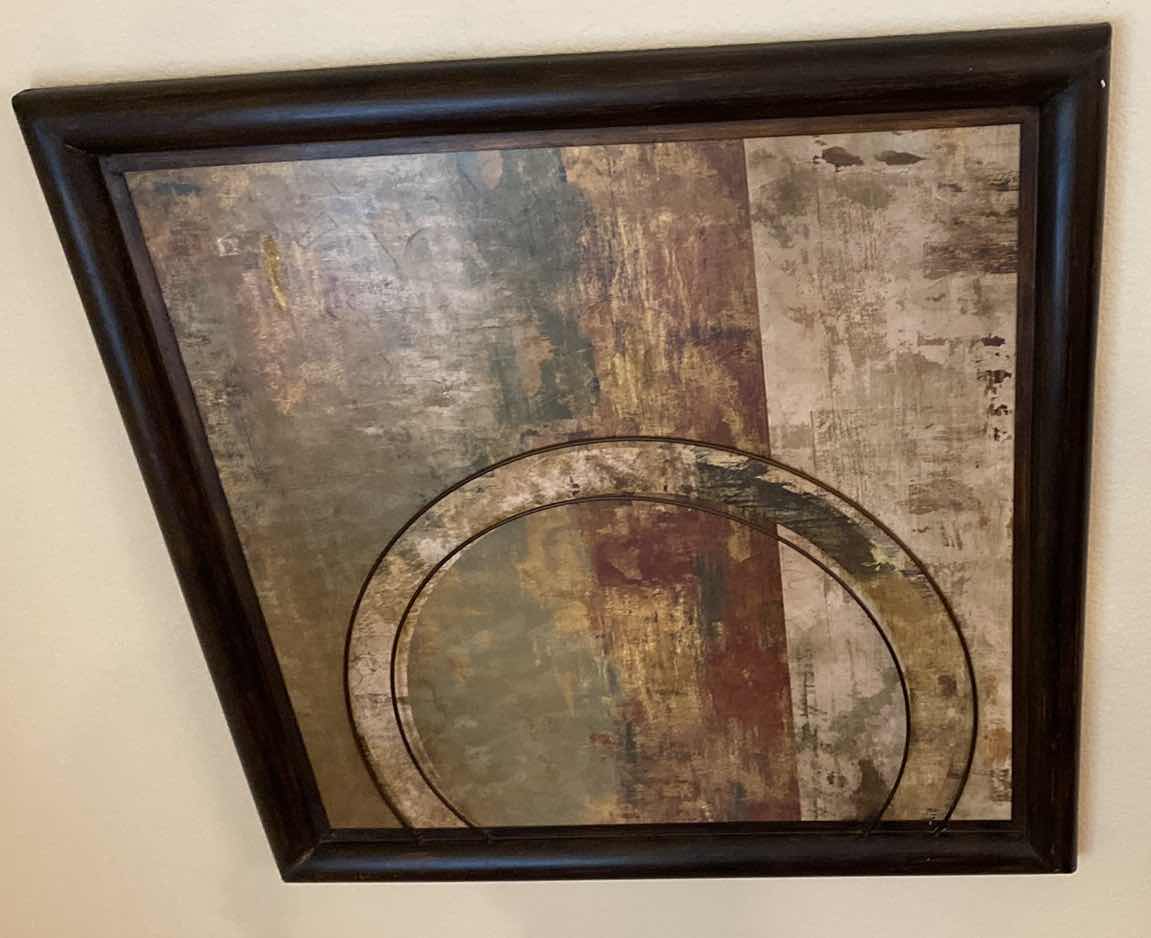 Photo 1 of METAL FRAMED GEOMETRIC ARTWORK 31” x 31”