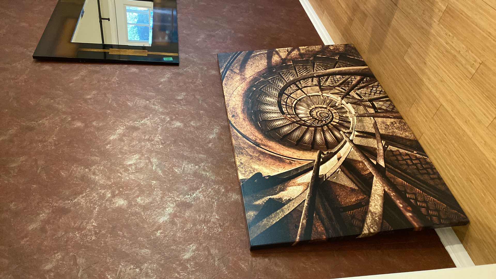 Photo 2 of WRAPPED CANVAS SPIRAL STAIRCASE ART WORK 40” x 60”
