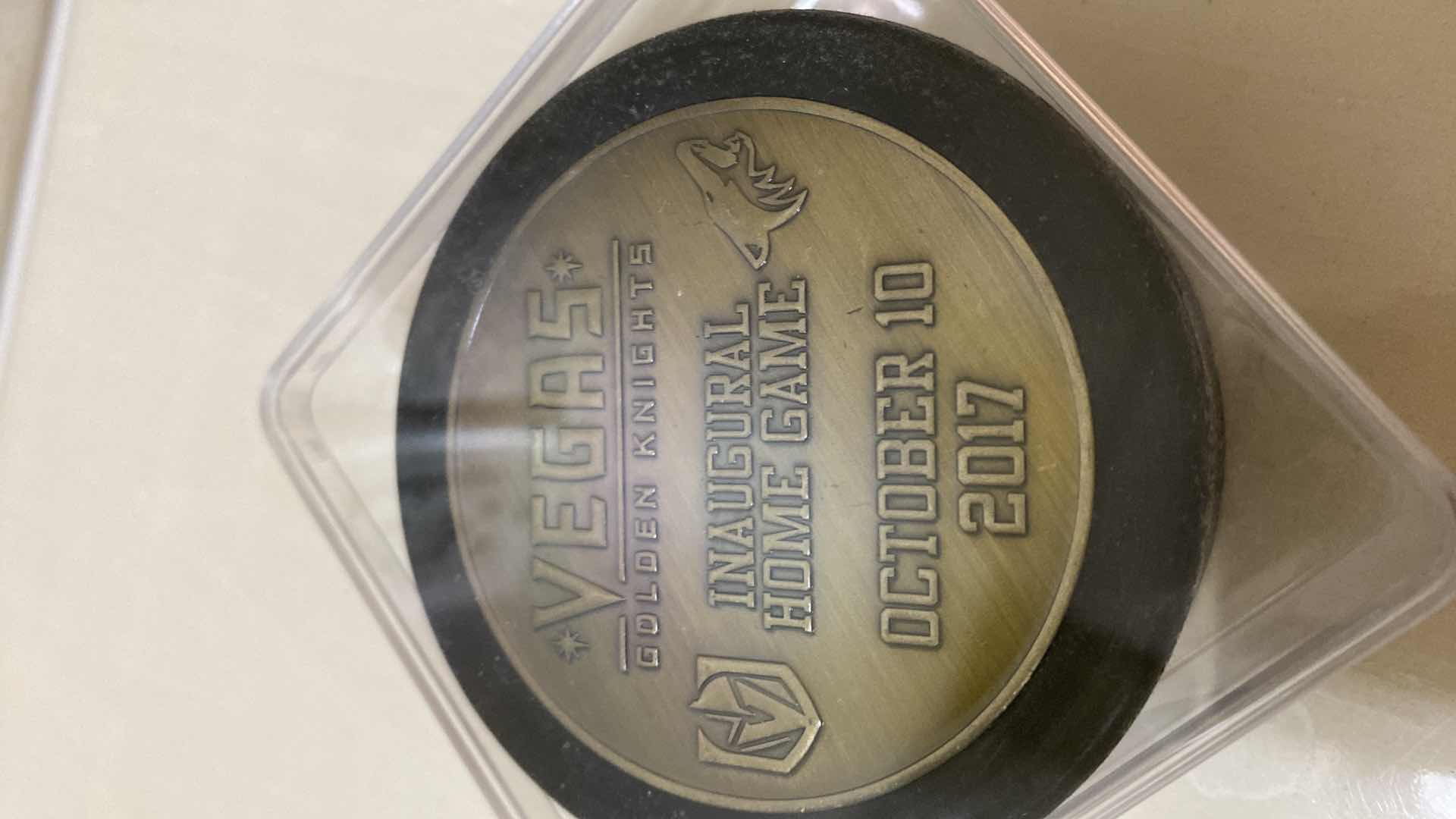 Photo 2 of VEGAS GOLDEN KNIGHTS INNAGURAL HOME GAME OCT 10, 2017 PUCK