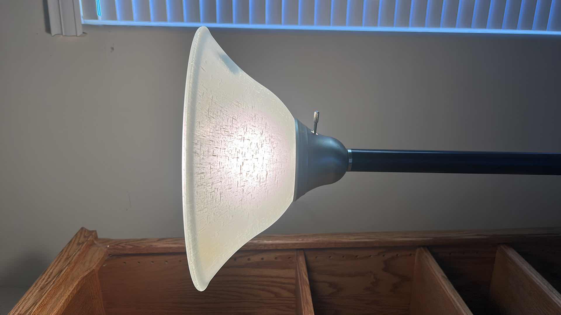 Photo 1 of BLACK AND CHROME 6’ FLOOR LAMP