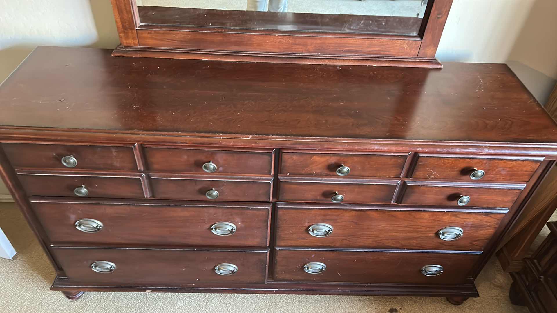 Photo 1 of DRESSER WITH MIRROR 16“ x 18“ x 33“ MIRROR IS 41 X 44