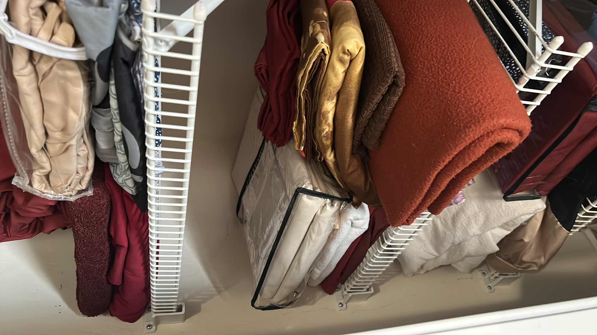 Photo 1 of LINENS - CONTENTS OF LEFT SIDE OF CLOSET