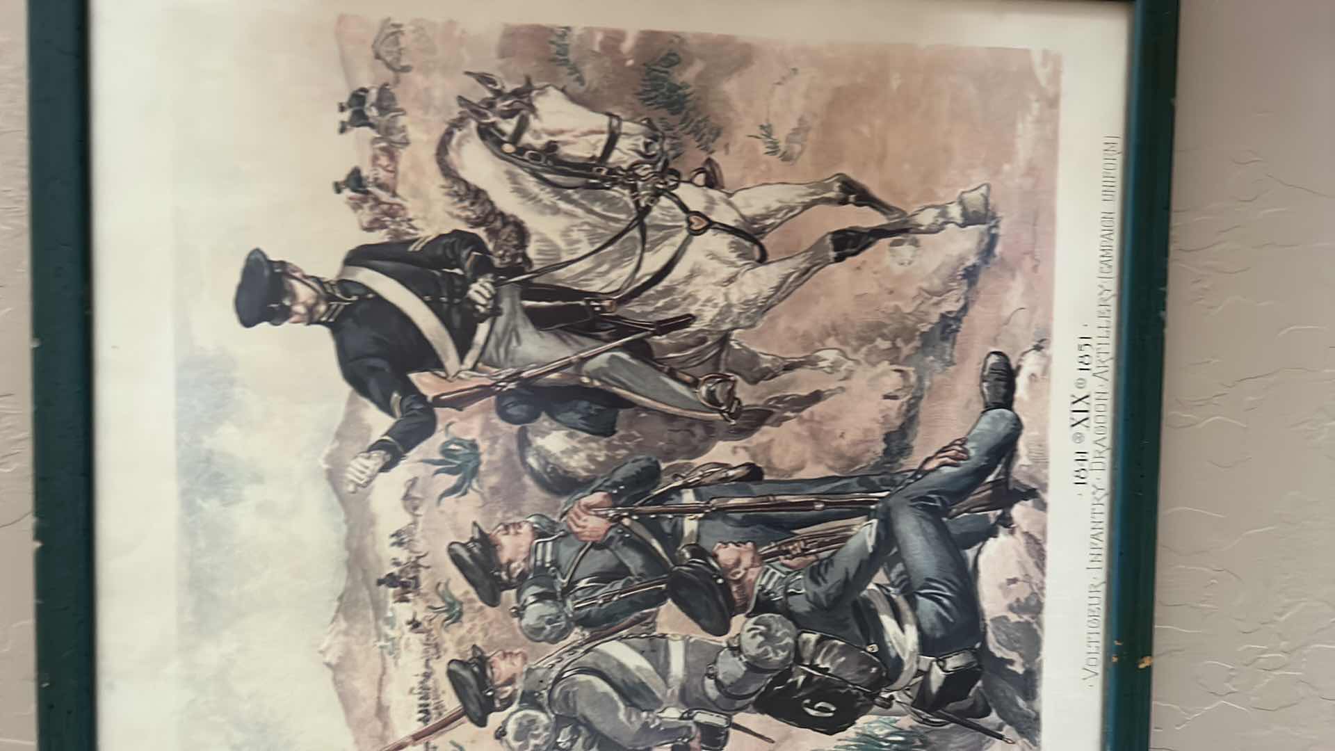 Photo 1 of 2 - VINTAGE MILITARY ARTWORK FRAMED14 1/2“ x 16 1/2“