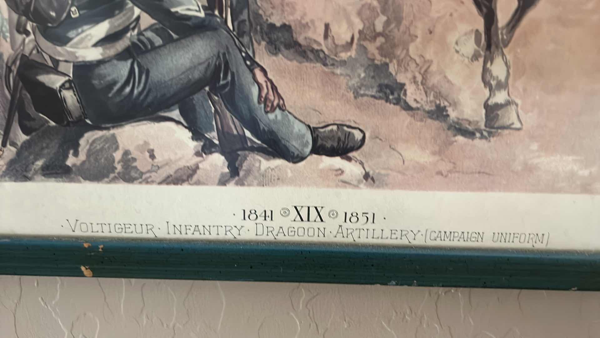 Photo 1 of 2 - VINTAGE MILITARY ARTWORK FRAMED14 1/2“ x 16 1/2“