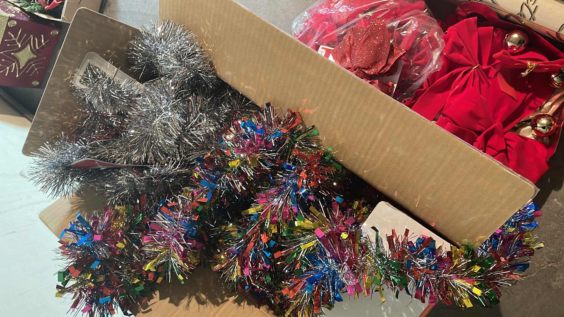 Photo 1 of CHRISTMAS WRAPPING PAPER, CARDS , BOWS , BELLS & GARLAND