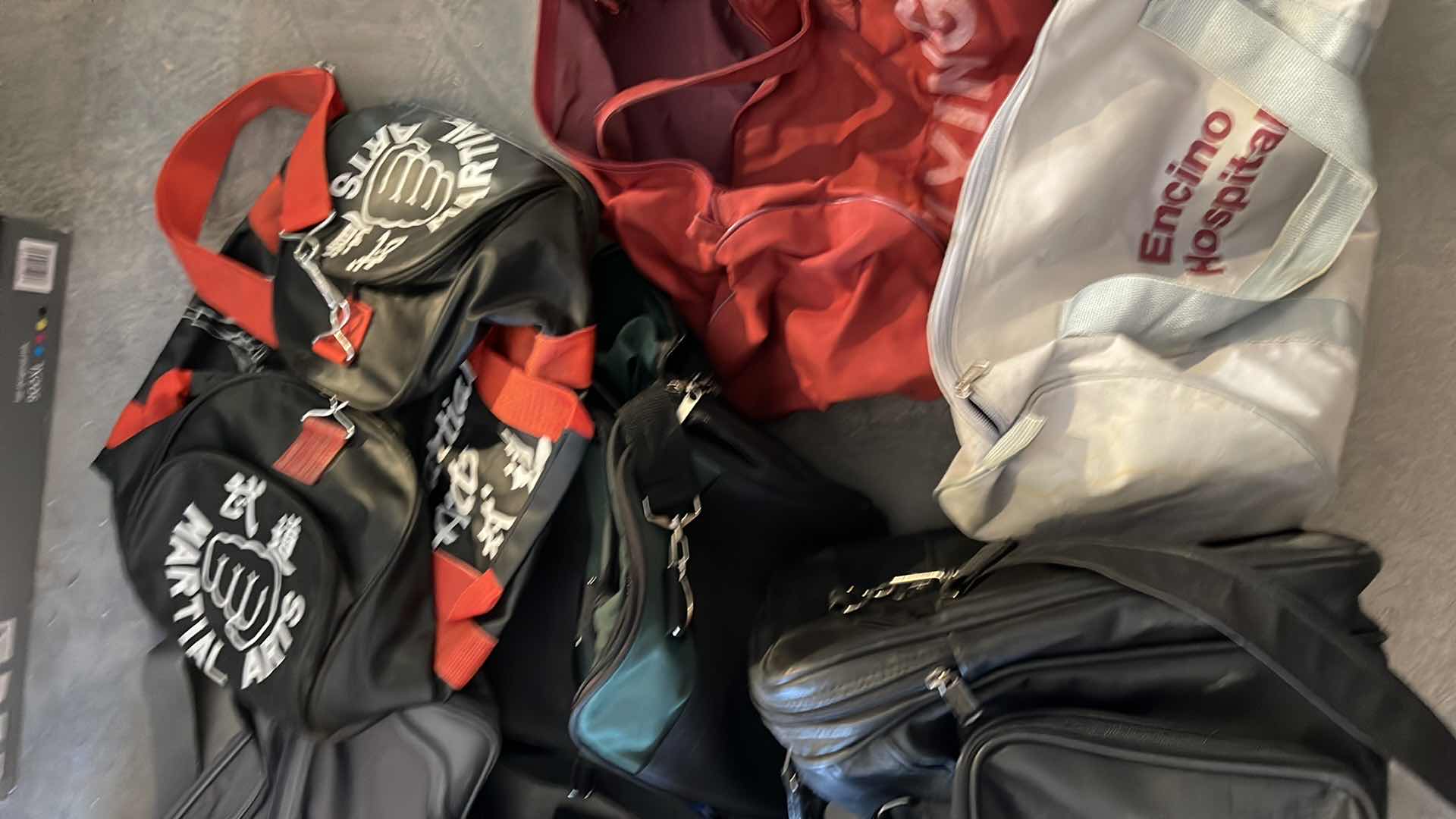 Photo 1 of COLLECTION OF TRAVEL BAGS / WORK OUT BAGS SOME VINTAGE