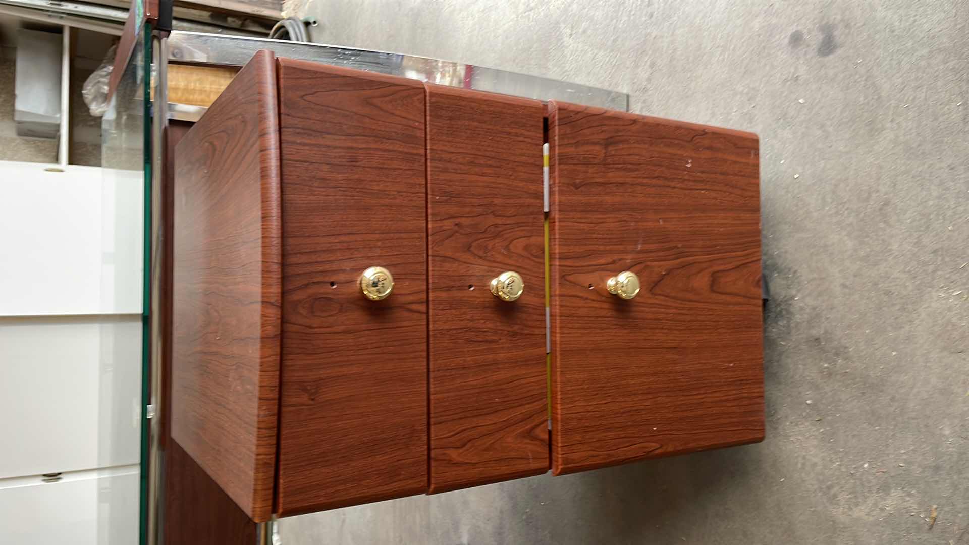 Photo 1 of DESK & FILING CABINET 62x25x30