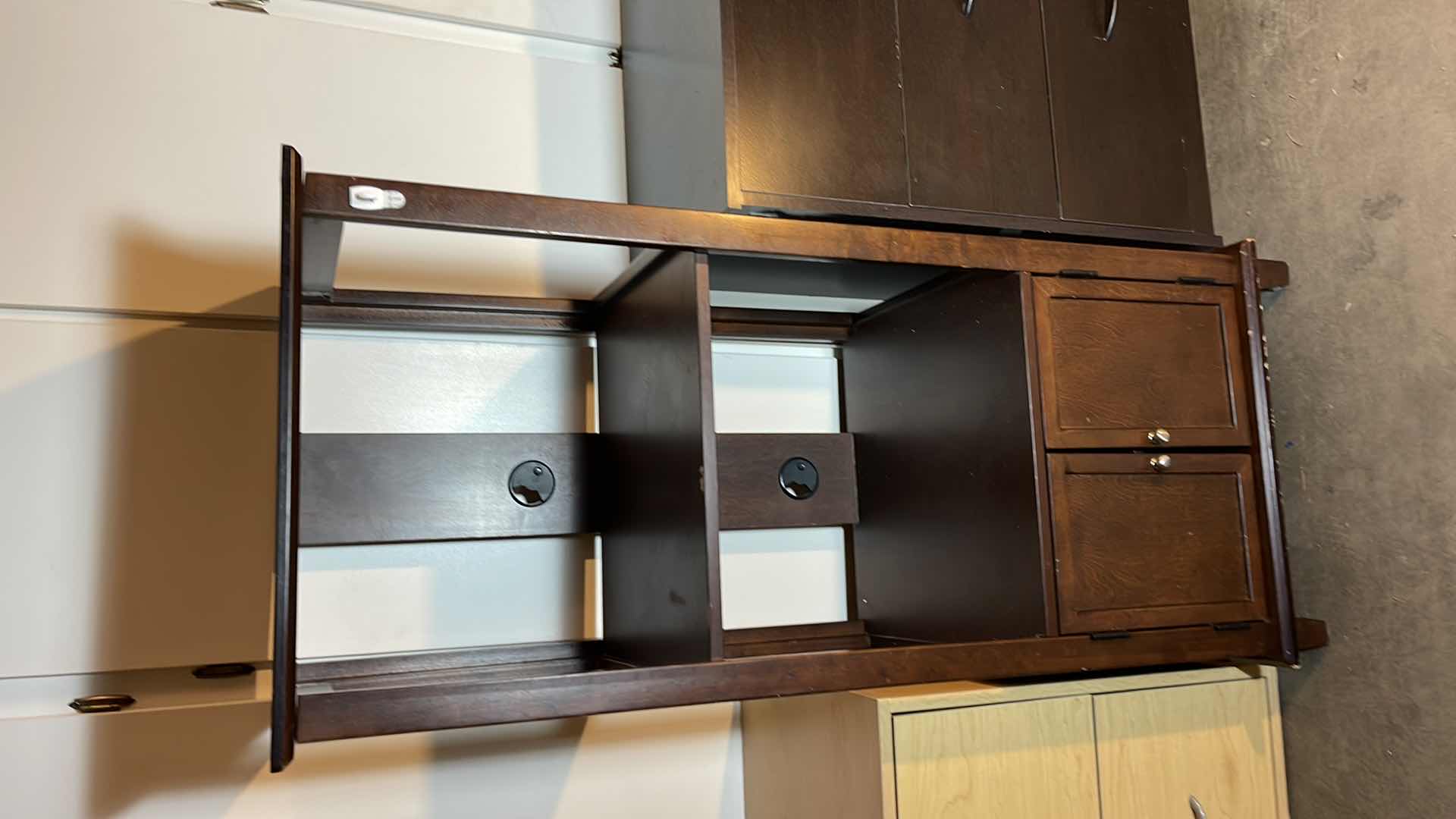 Photo 1 of ENTERTAINMENT CENTER / FILING CABINET AND OFFICE STORAGE DRAWERS