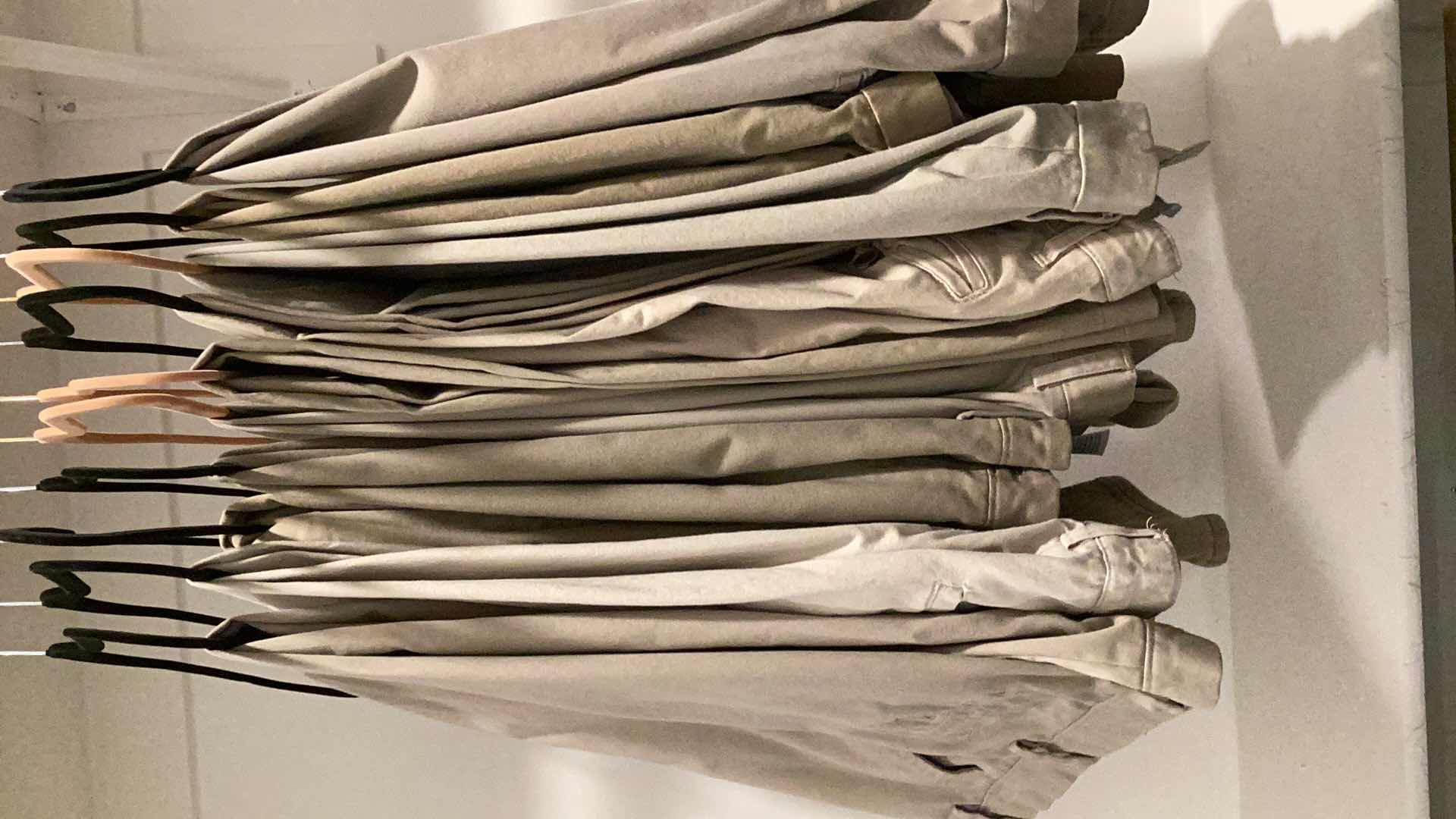 Photo 1 of MENS KHAKI DRESS PANTS-SIZE 34- SOME DESIGNER - DOCKERS-TAYLOR, VINTAGE-APT.9 & MORE 