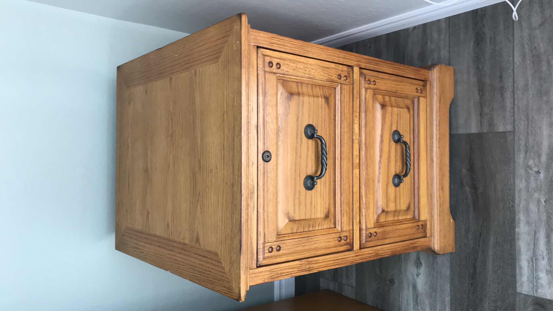 Photo 1 of GOLDEN OAK TRADITIONAL FILE CABINET 21”x25”x30”- MORE OF THIS COLLECTION IN AUCTION -BUYER TO REMOVE FROM SECOND FLOOR-  VERY HEAVY- BRING HELP! 