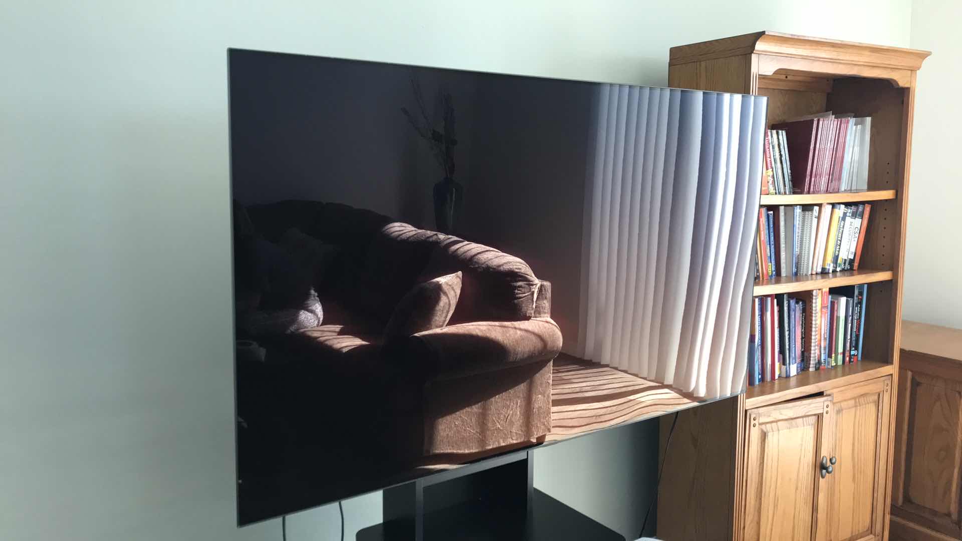 Photo 1 of LG 65” FLAT SCREEN TV W/ REMOTE 