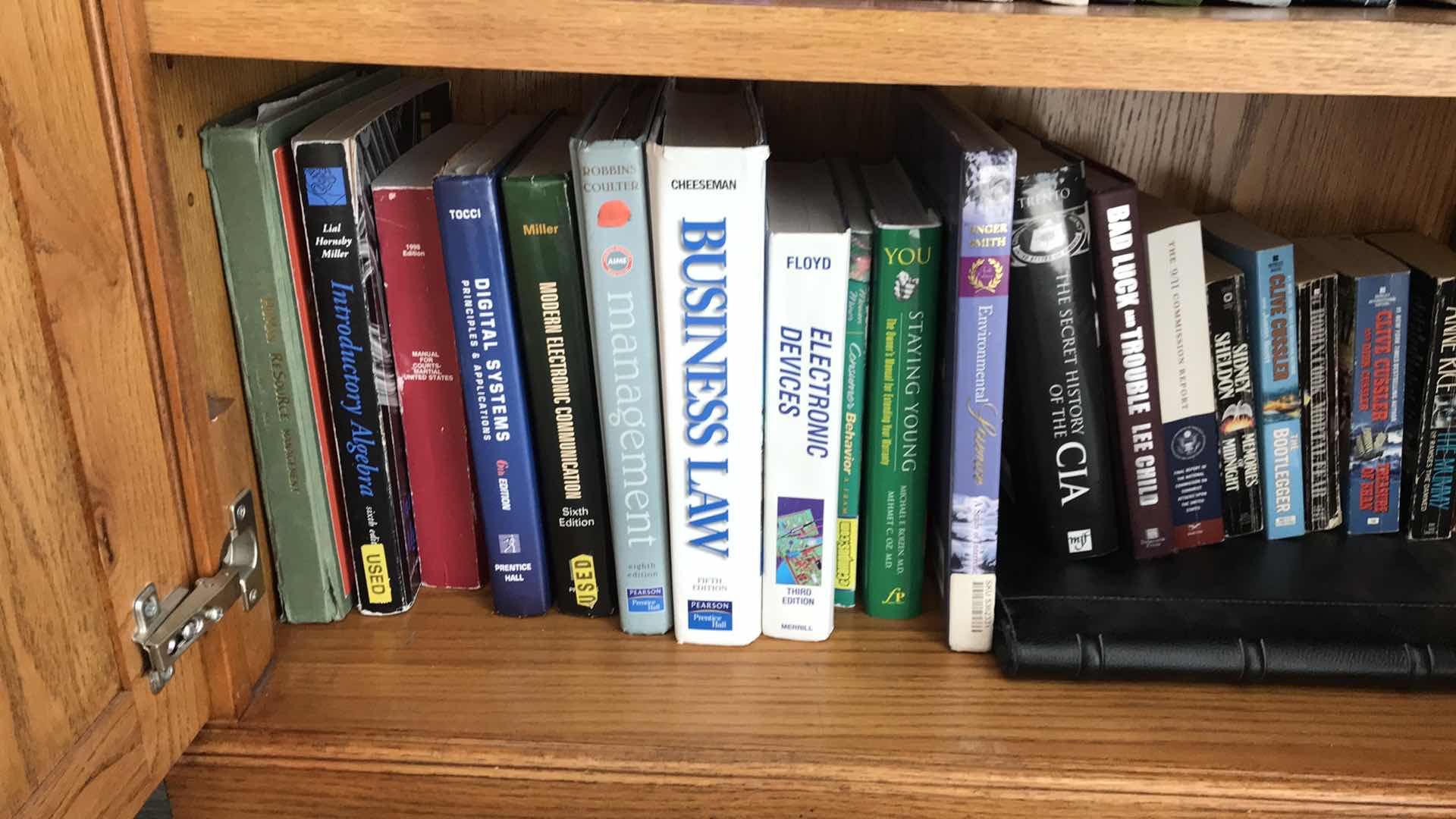 Photo 1 of 2 SHELVES OF BOOKS - CABINET NOT INCLUDED 