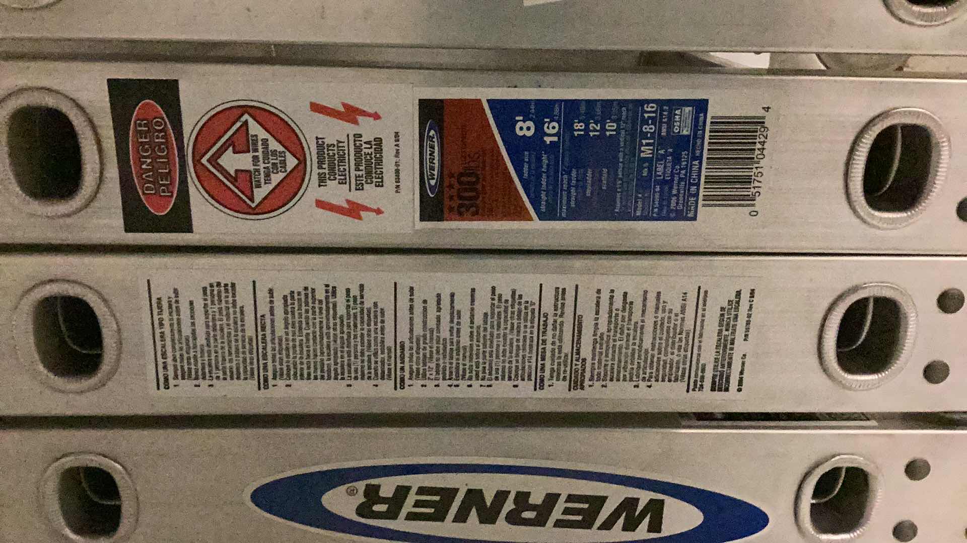 Photo 1 of WERNER SCUFFLING LADDER