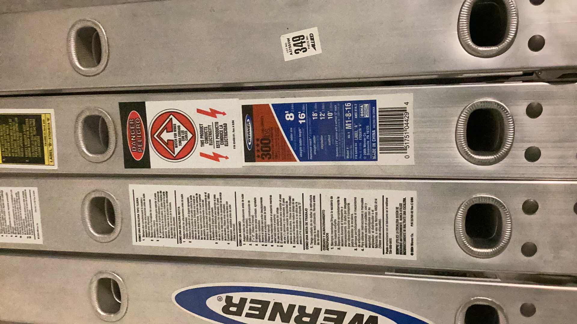 Photo 1 of WERNER SCUFFLING LADDER