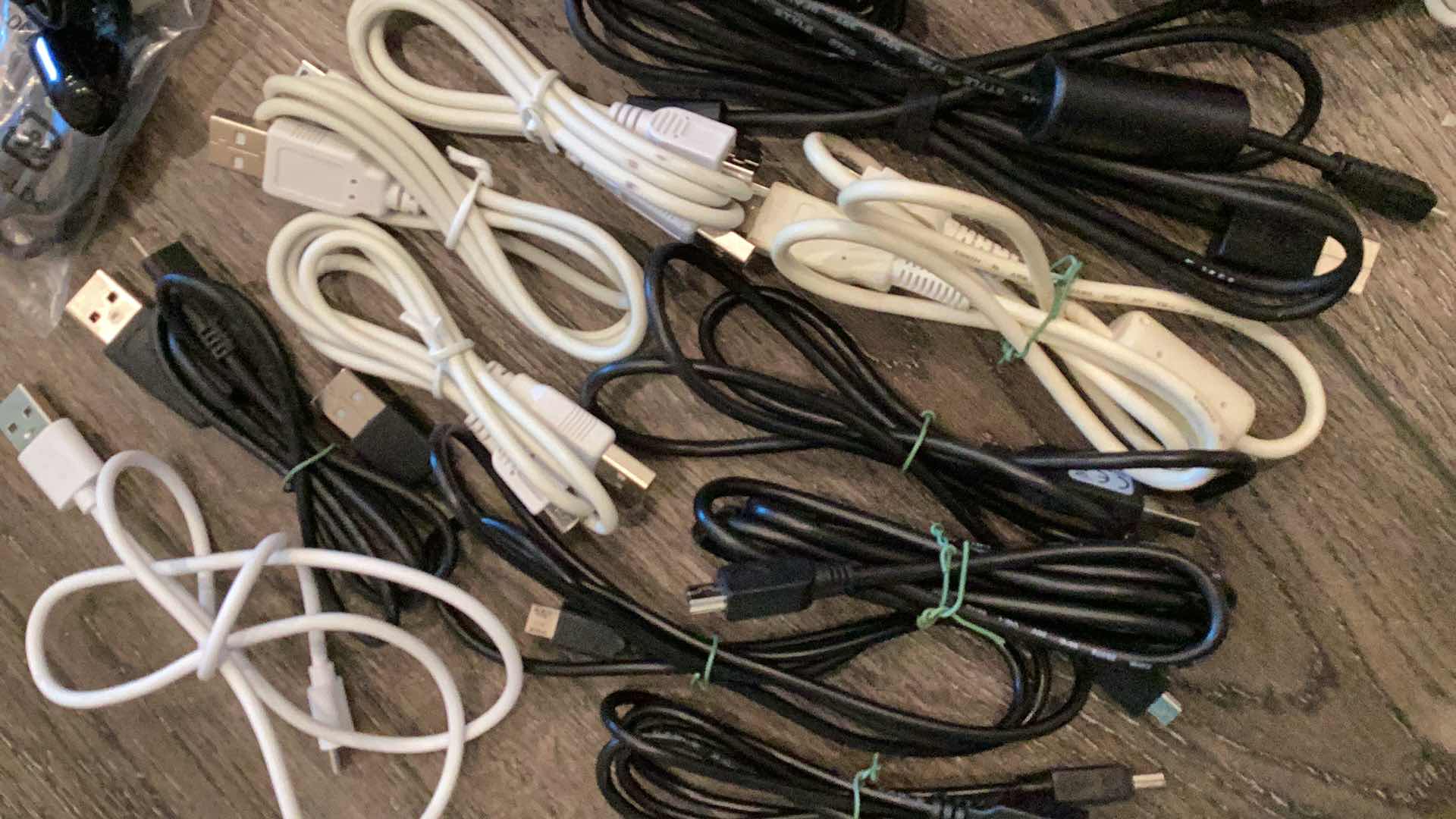 Photo 1 of ASSORTED CHARGER CABLES