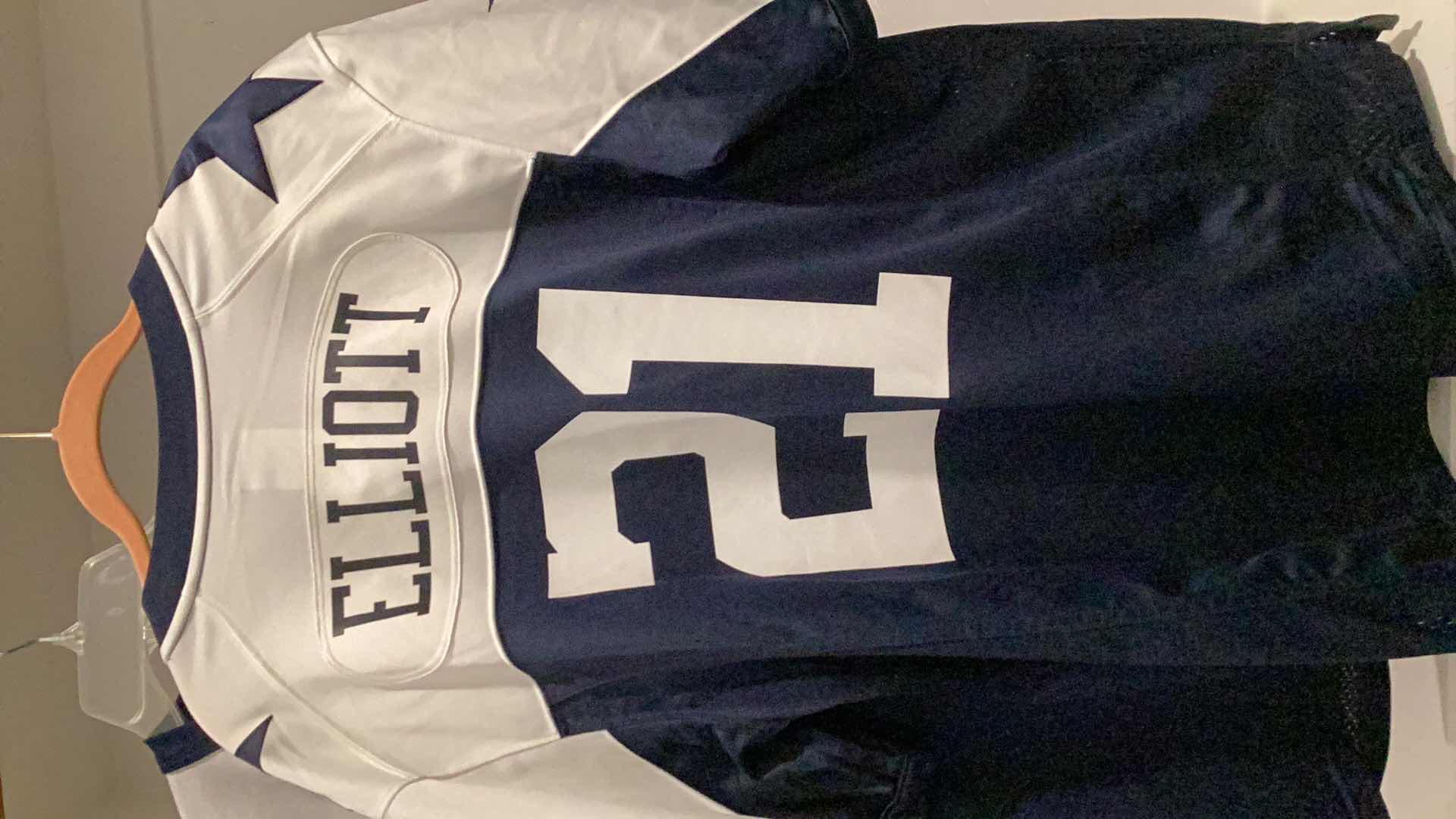 Photo 1 of DALLAS COWBOYS FOOTBALL JERSEYS WITH ELLIOT 21.