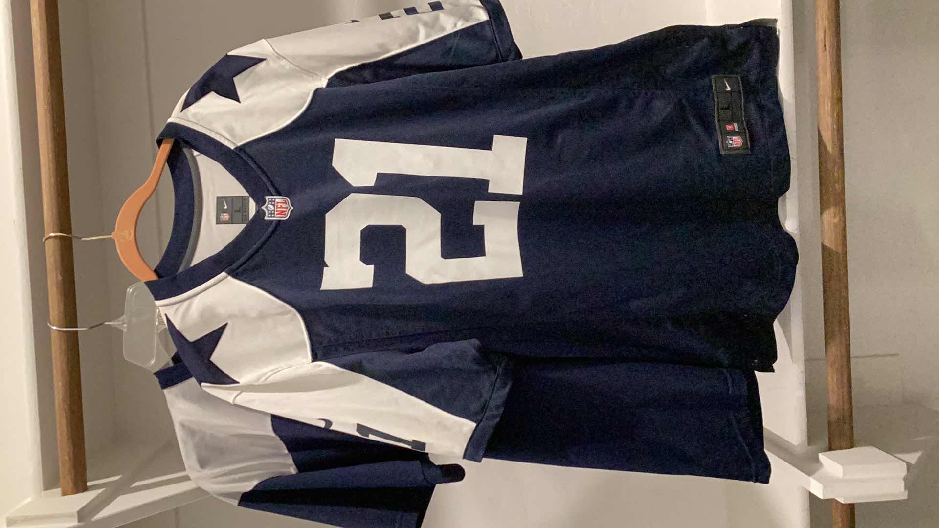 Photo 1 of DALLAS COWBOYS FOOTBALL JERSEYS WITH ELLIOT 21.